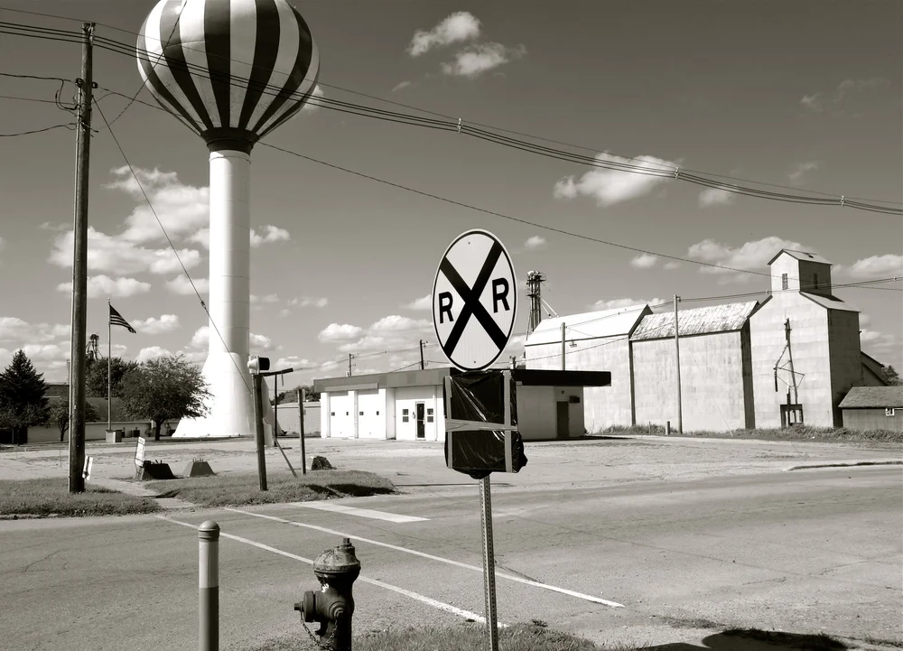 Striped Water Tower, Ogden, Iowa