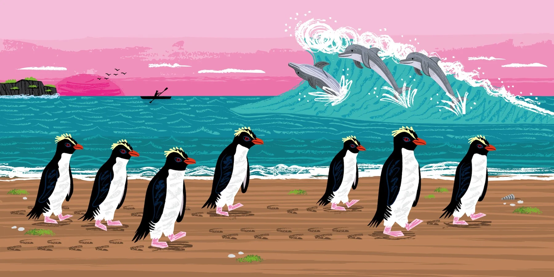 Penguins and Dolphins