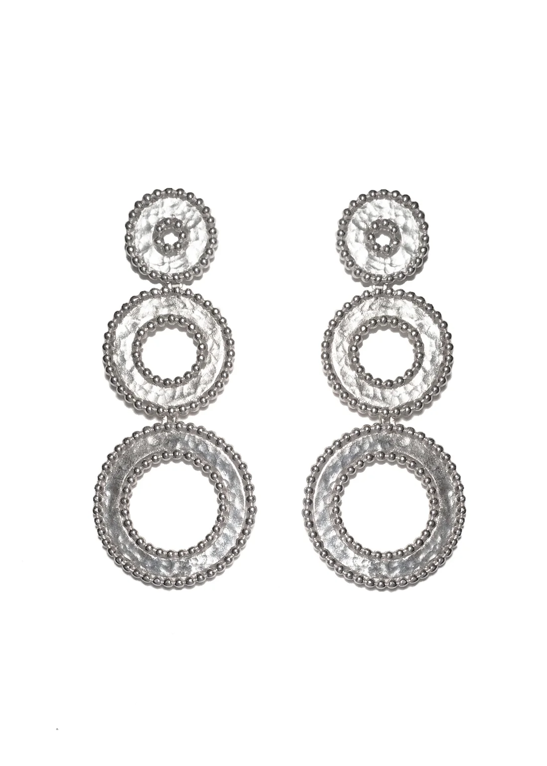 Trim Circle Chandelier Earrings