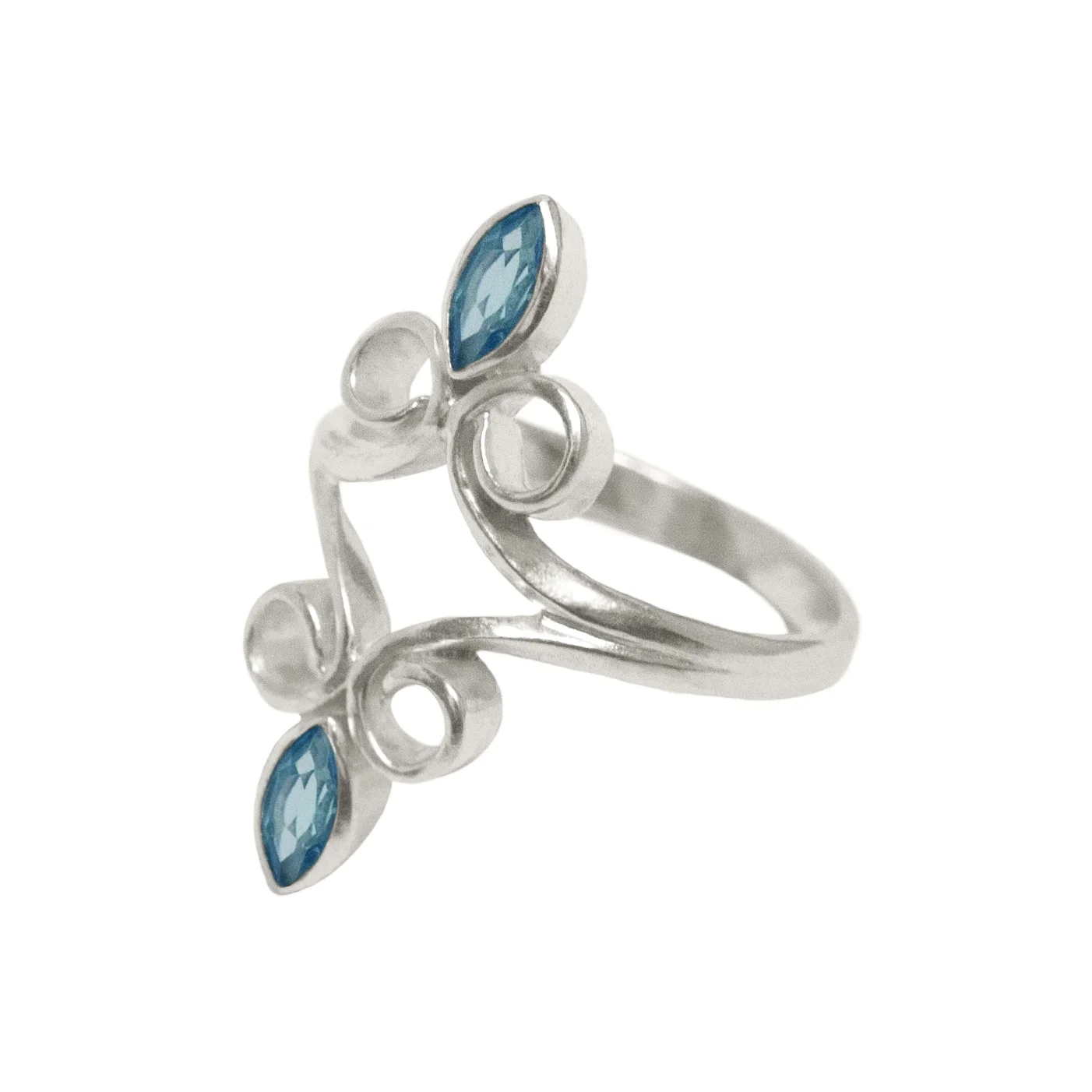 Anthemion Swiss Topaz Statement Ring