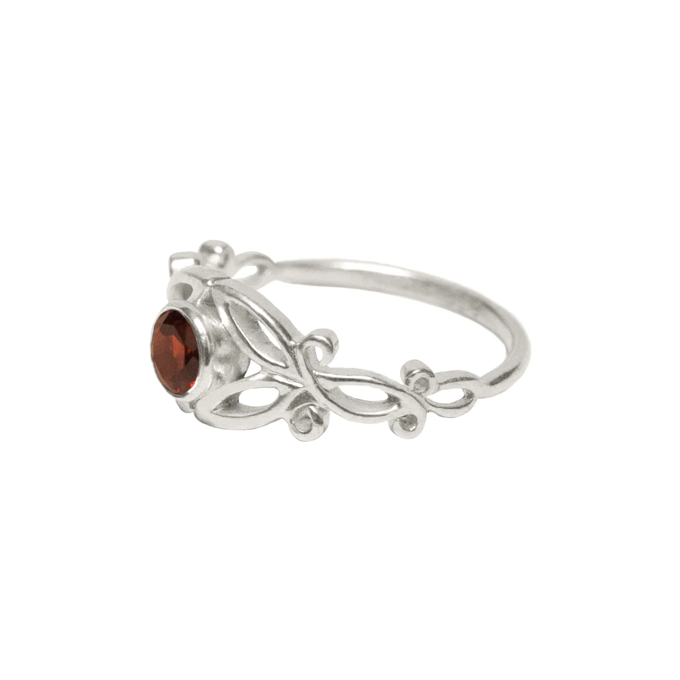 Arabesque Garnet Ring