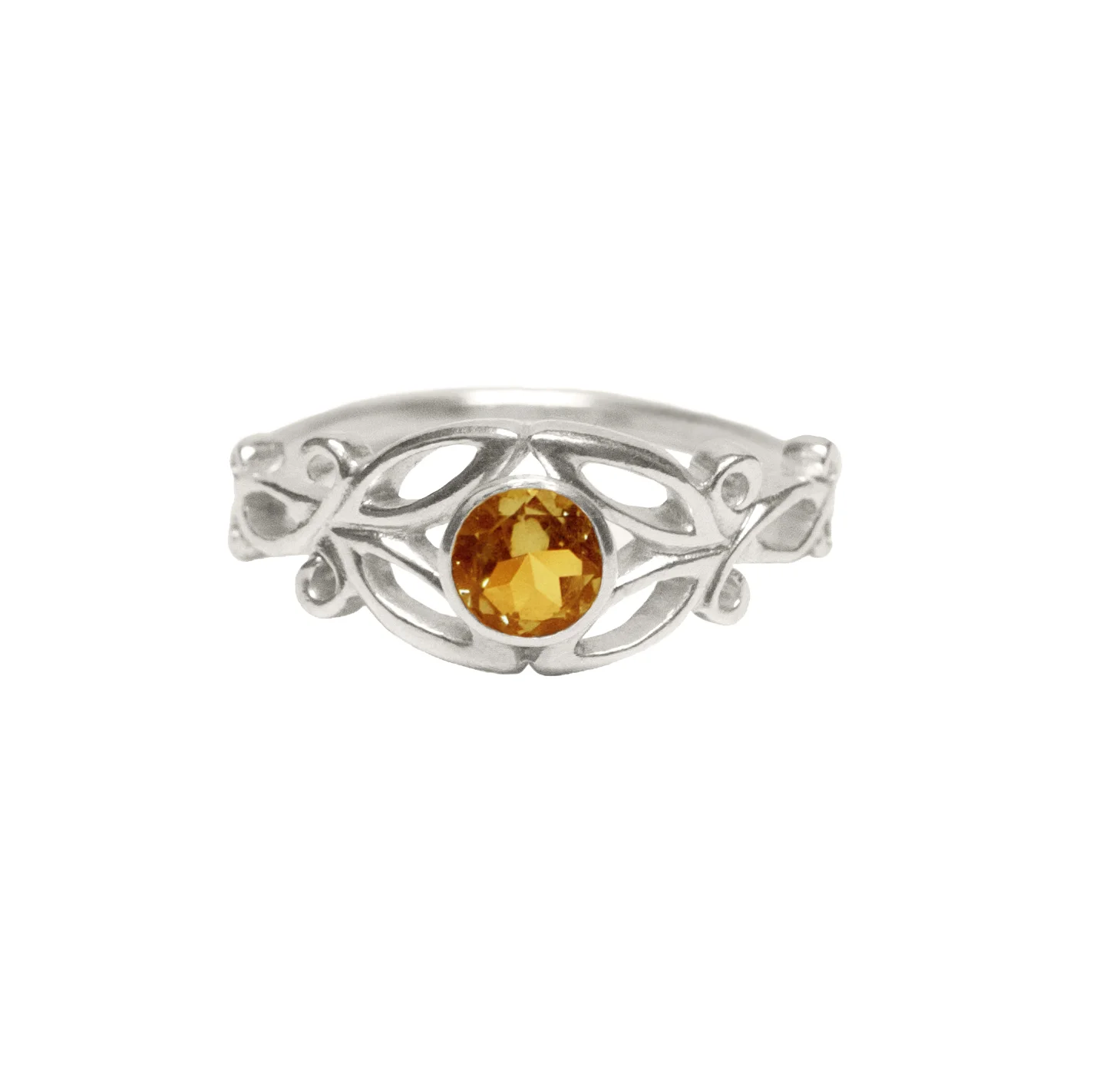 Arabesque Citrine Ring