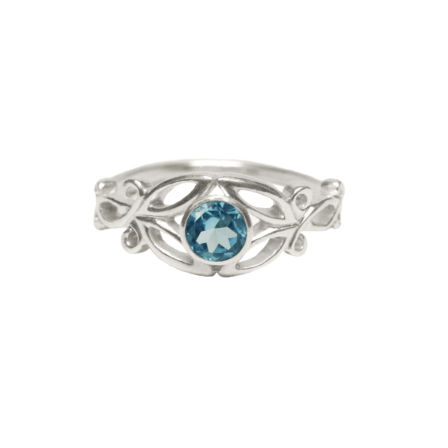 Arabesque Swiss Topaz Ring