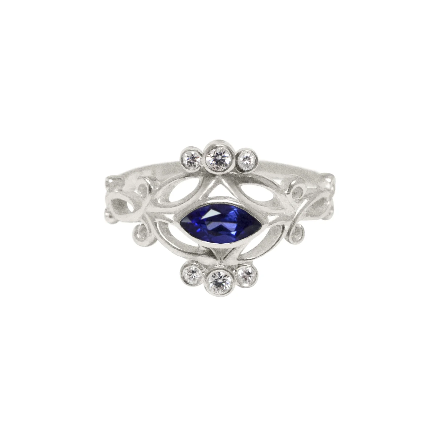 Arabesque Sapphire Statement Ring