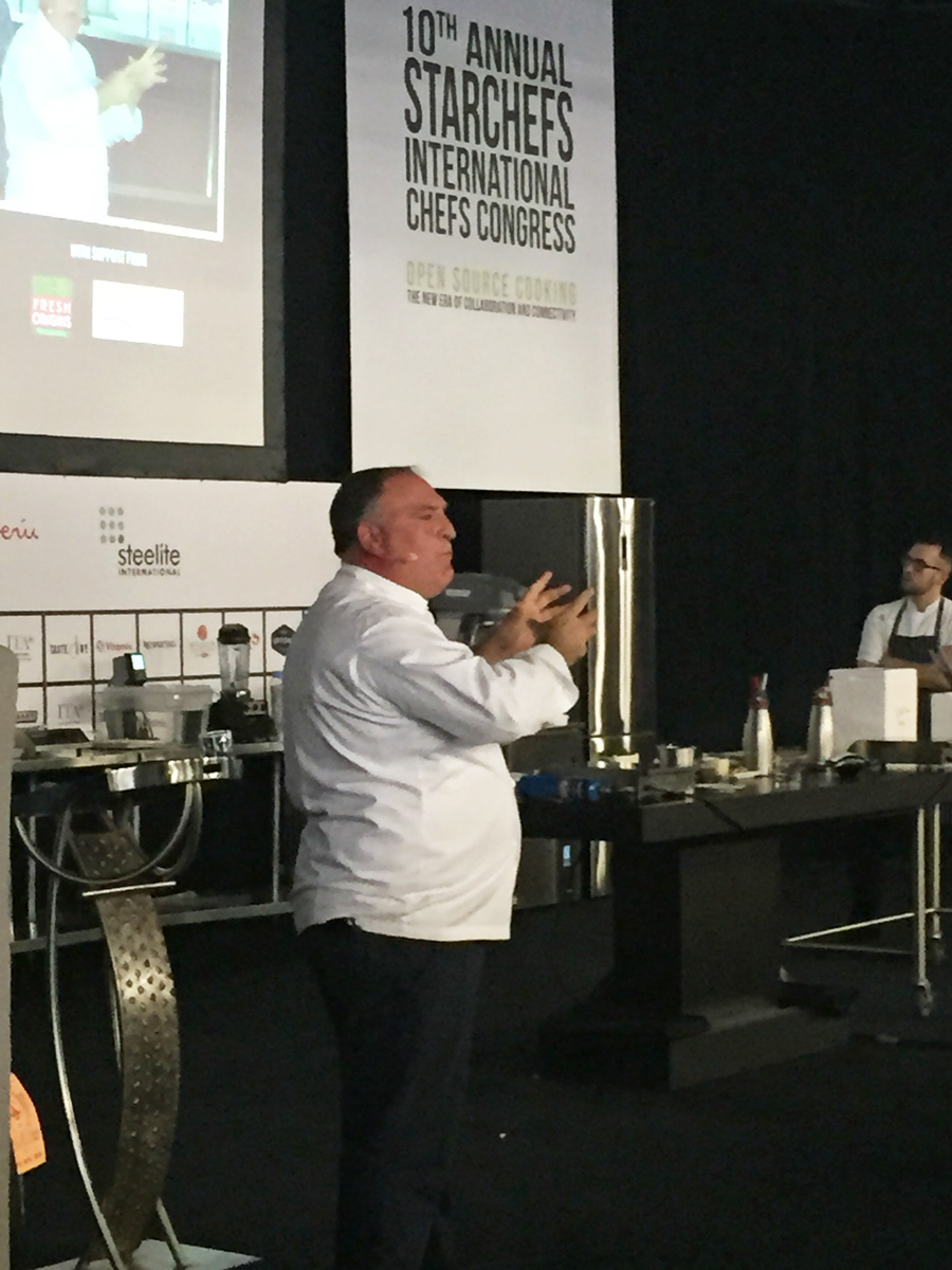 The one and only Jose Andres on main stage (not the best photo).
