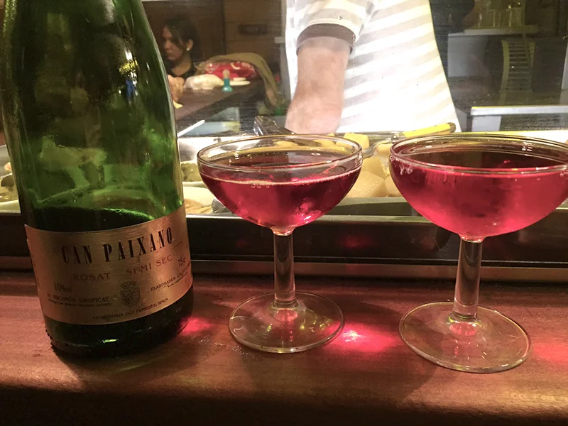 The cheapest bottle of bubbles you will find-Can Paixano. This was 5.8 euros!