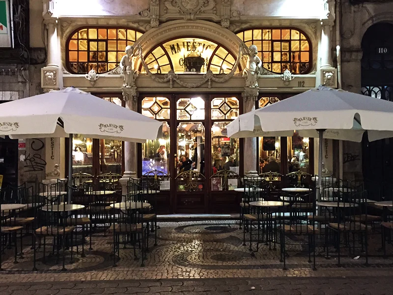 Cafe Majestic in the heart of Porto - since 1921 and has not lost its charm!