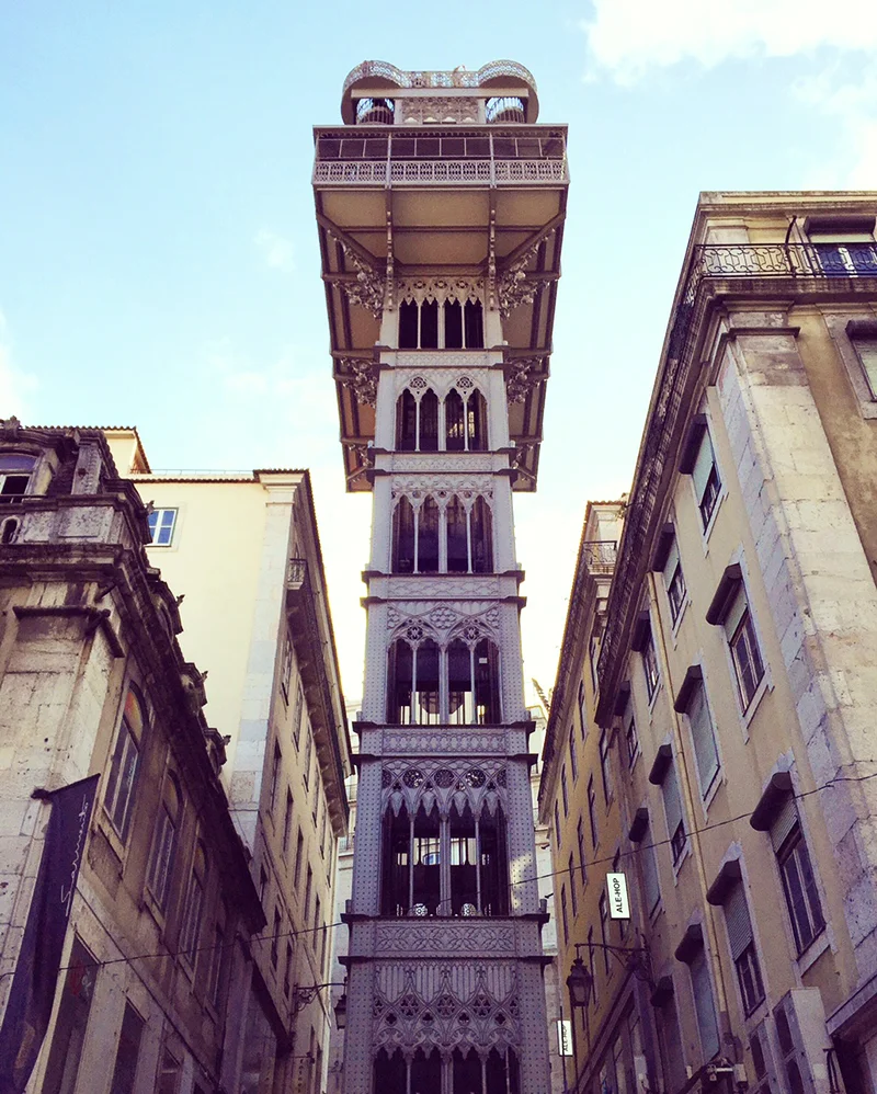 Took the lift at 'Elevador Santa Justa' Lisboa. Amazing view from the top! 