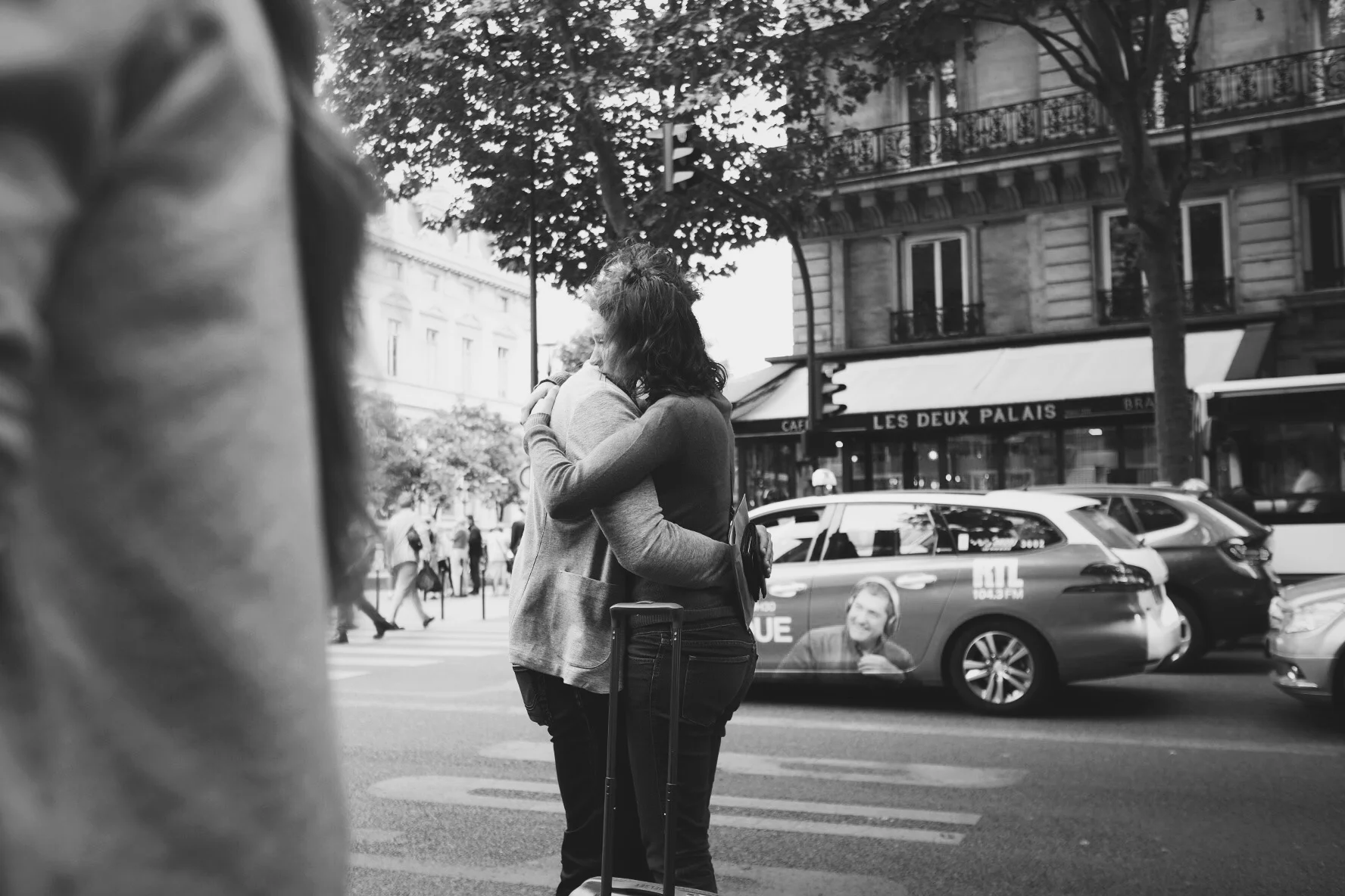 And so they stood there for 5 minutes, wrapped in each others arms, crying. 