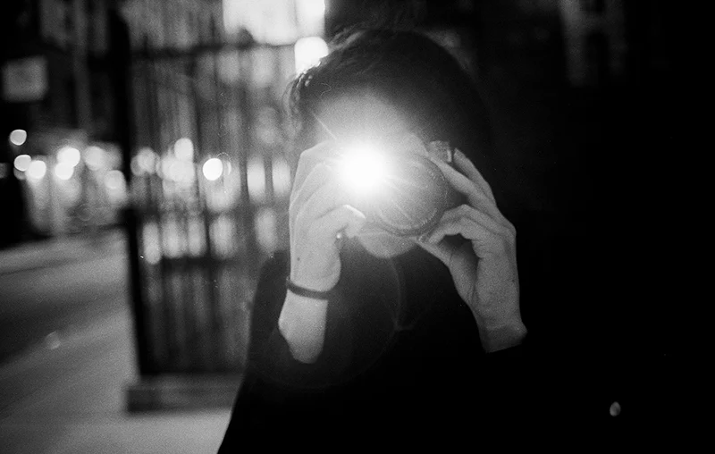 The odd thing is, there is no flash attached to that Fuji. Mystery light, indeed. 