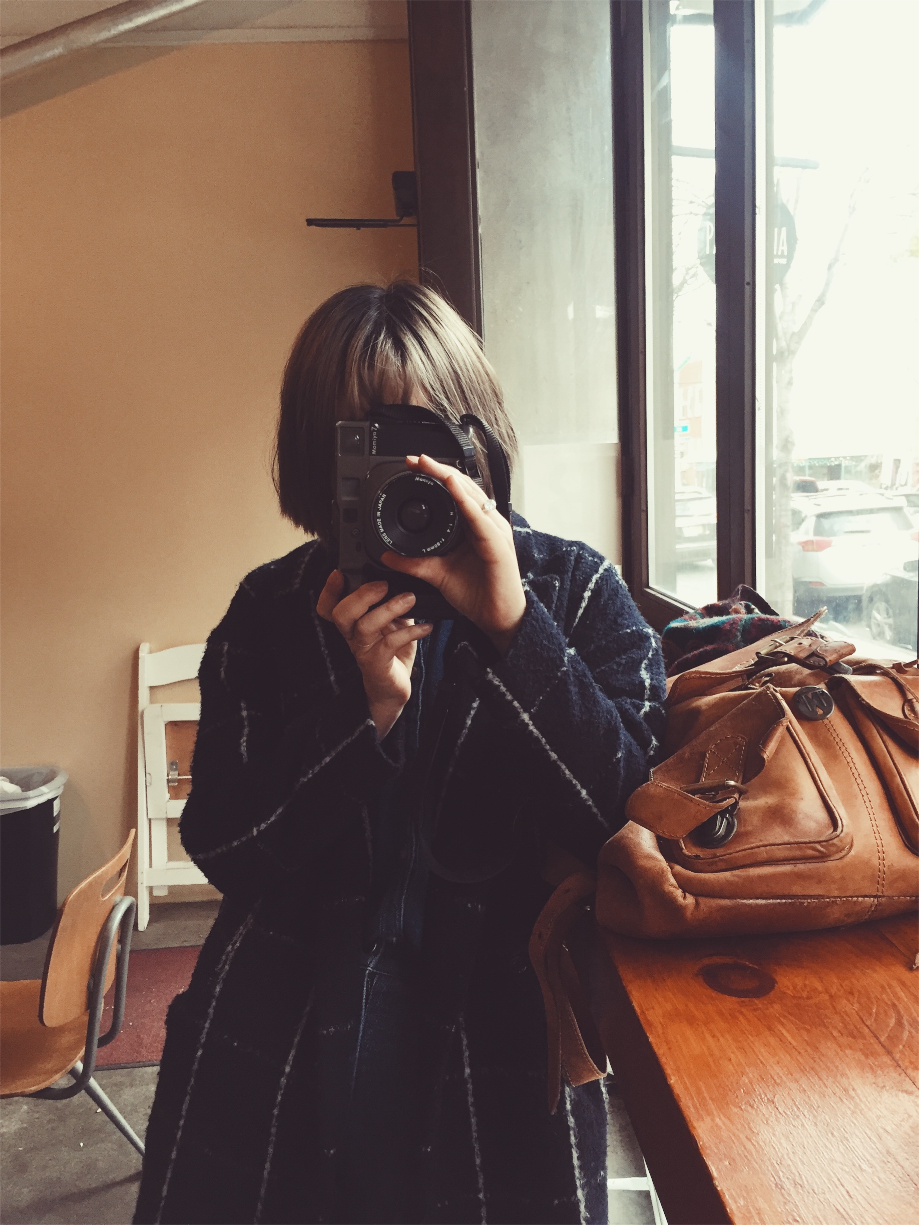 I found my favorite little cucumber in Williamsburg. We went to school together and the last time we saw each other was the night of my graduation. A lot has happened within that time. She told me she barely even recognized me now. Esther is beyond talented, her way of photographing people is beyond stunning. How she can get fellow humans to emote such unique emotions and be able to capture that on film has always been something I have deeply admired about her. 