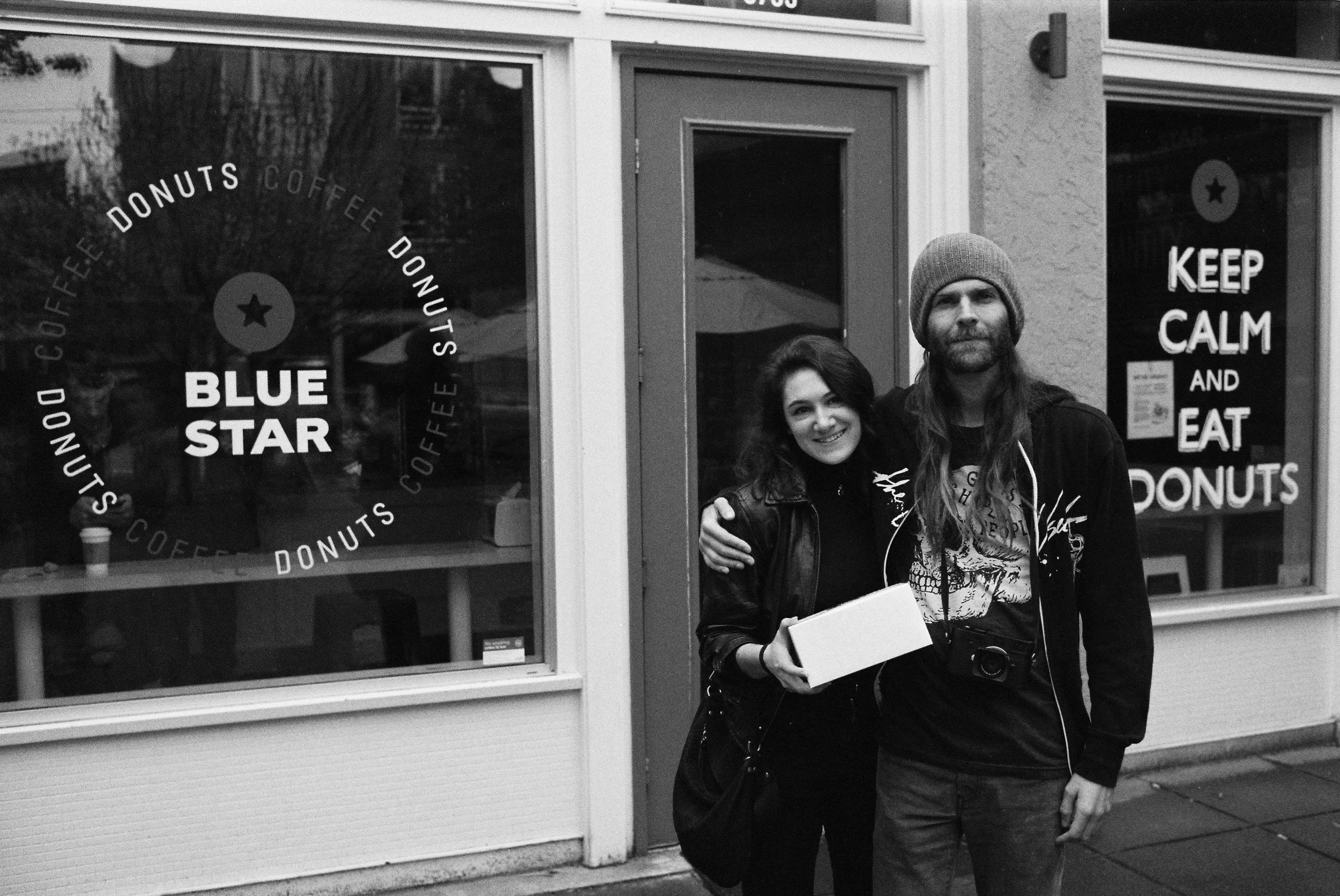 Met up with the extraordinarily talented Ryan Muirhead. My dad calls him an "internet cult leader" but extremely kind and is just so talented. A few years back, in Pasadena the day after I landed back from my trip to Europe I went into my favorite coffee shop as per usual except was far too lazy/exhausted to put makeup on & deal with my hair. So in short I was a jet lagged mess of a human and I saw a man sitting there & it ended up being Ryan. I had my Fujifilm instax on me so we took a photo together and almost two years later, in Portland he pulled it out of his wallet. 