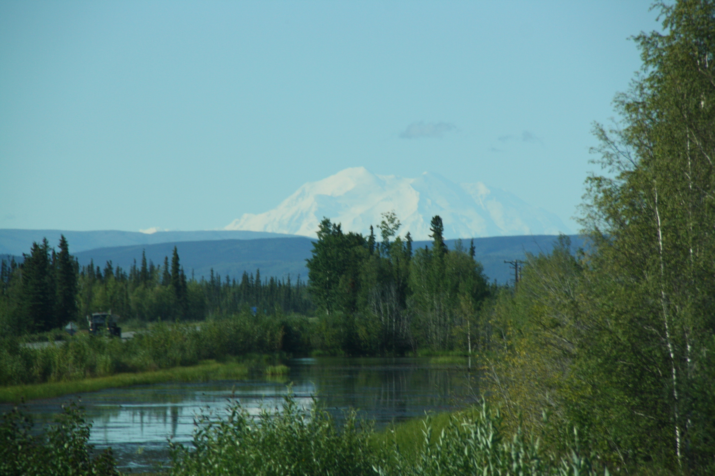 Mt McKinley - From the bus to Fairbanks