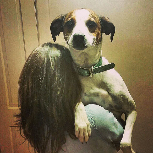 Faline gets a lift from her mom, Saffron & Grey co-owner Abby. 