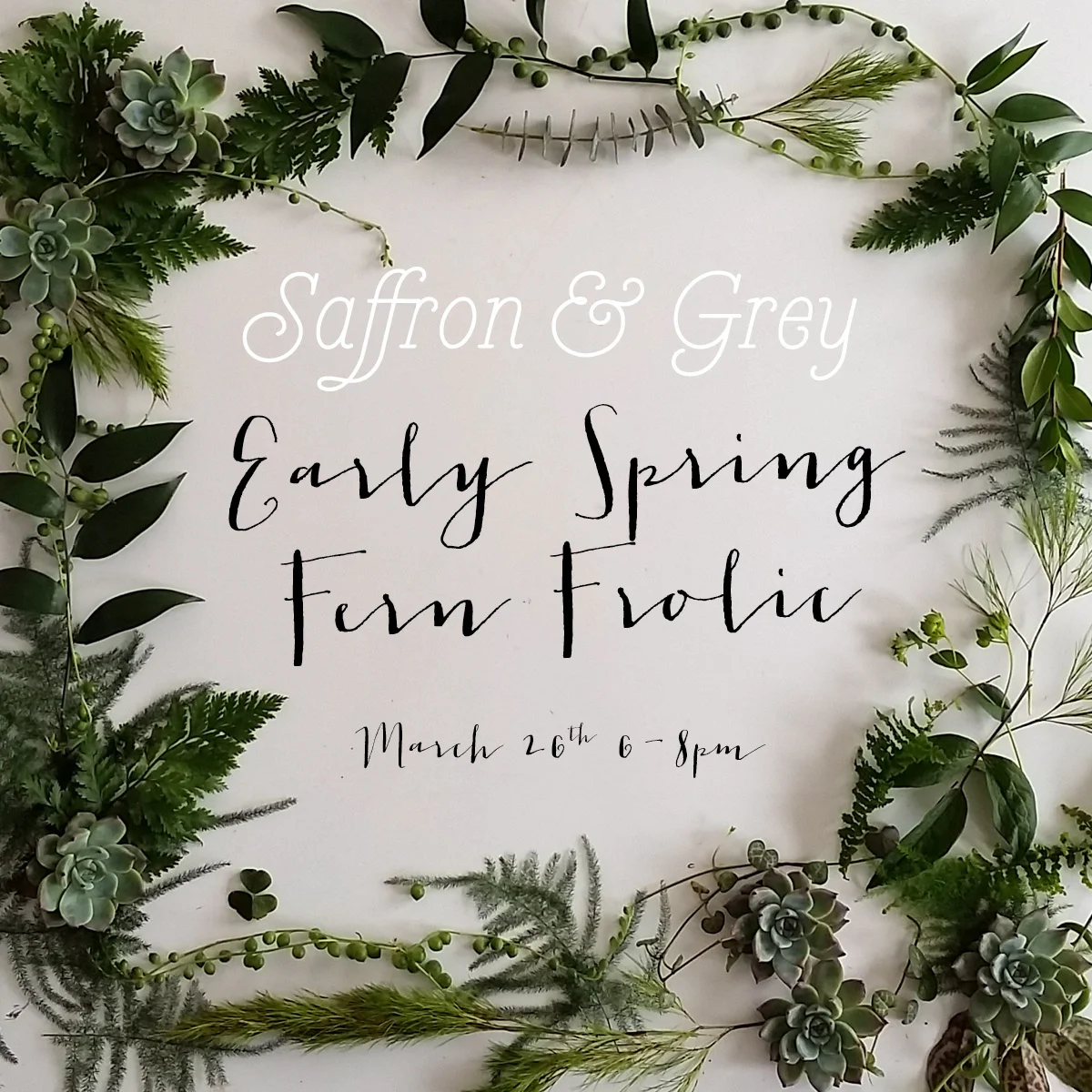 Cabin fever? We've got the cure! Join us on Thursday, March 26 from 6-8pm for an exclusive first look at our newly-remodeled design studio & classroom space. We'll have a chlorophyll-filed plant pop-up shop featuring trailing jungle vines, proud & prickly cacti, luscious ferns, & lots more! BONUS- don't miss our cool yet informative practical plant demonstrations, quaffable beverages & snacks galore! Get ready, it's about to get Garden of Eden up in here!