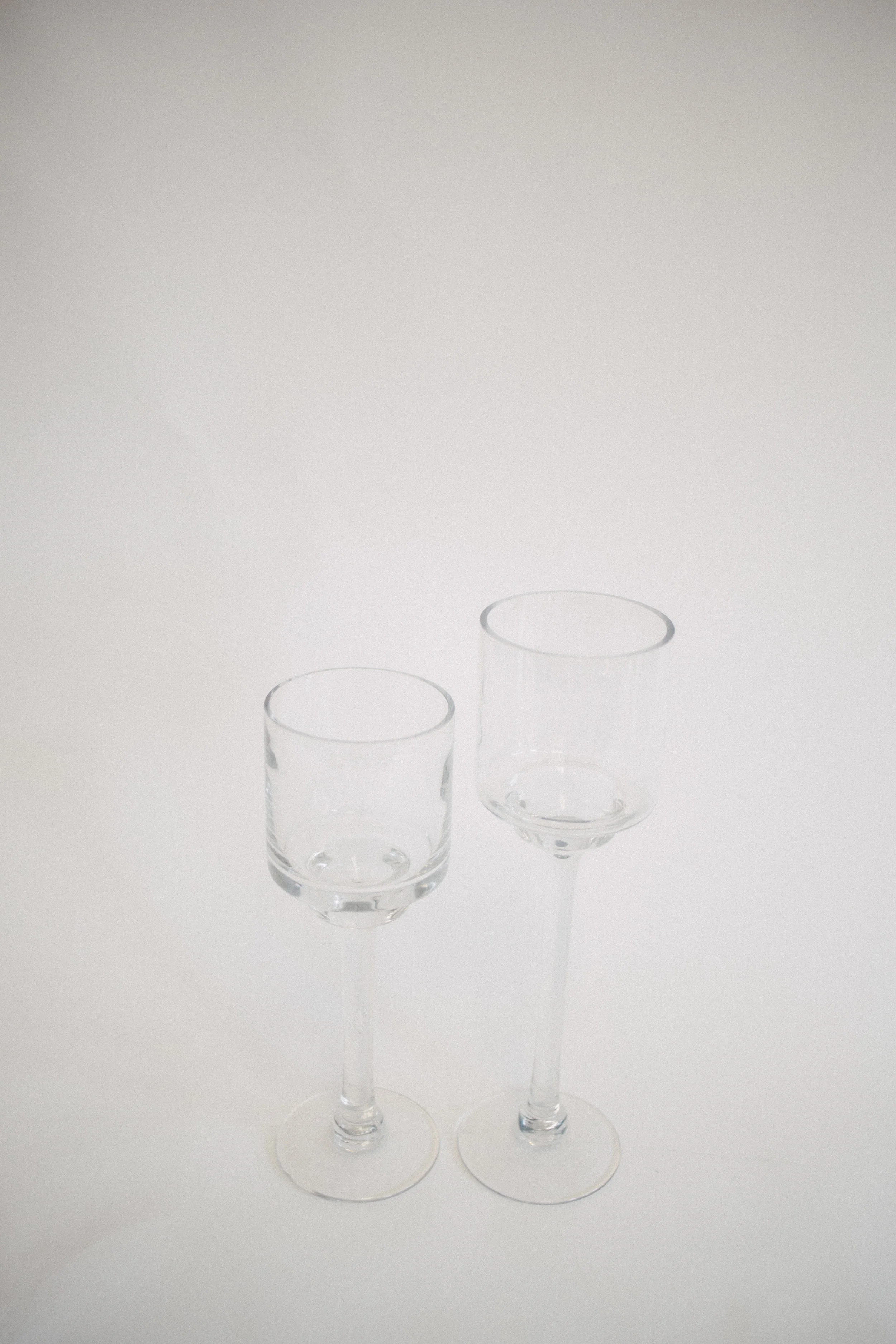 Glass wine vase