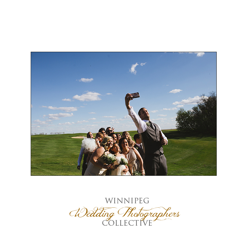 Wedding party photos at Bridges Golf Course