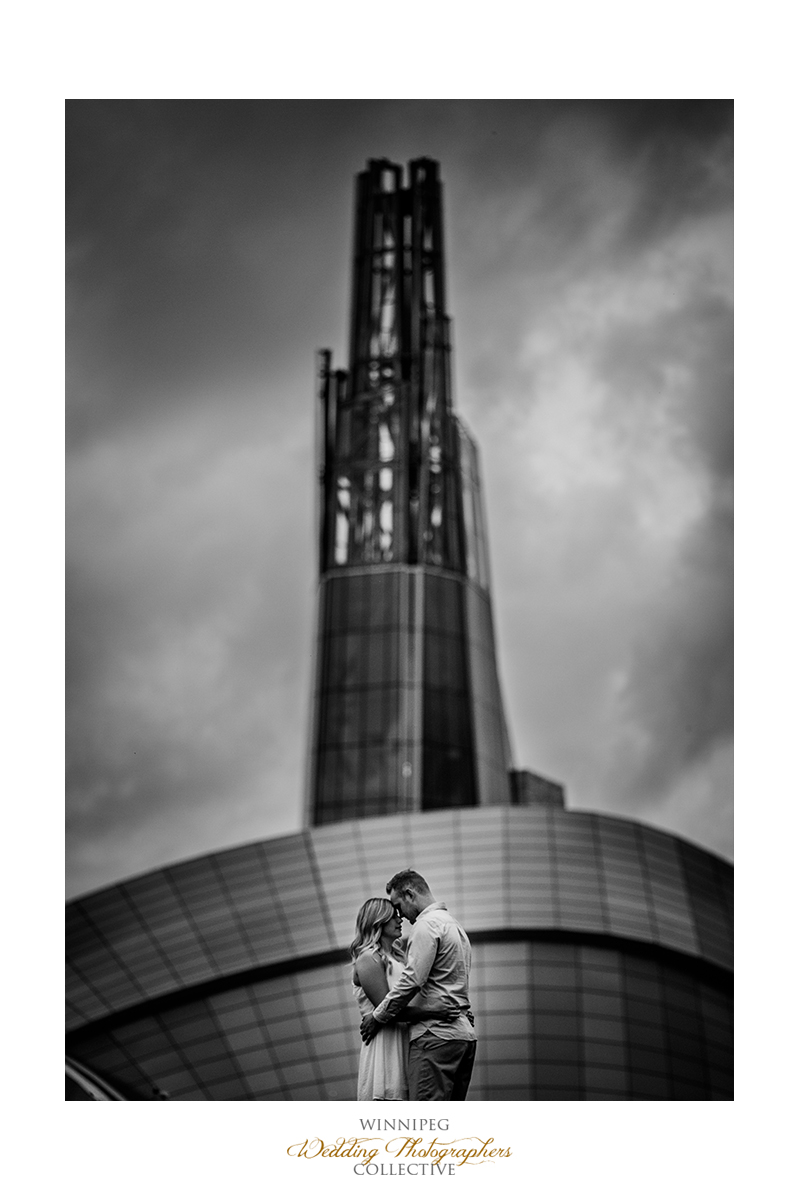 4 Black and White Human Rights Museum Tony Winnipeg Engaged.jpg