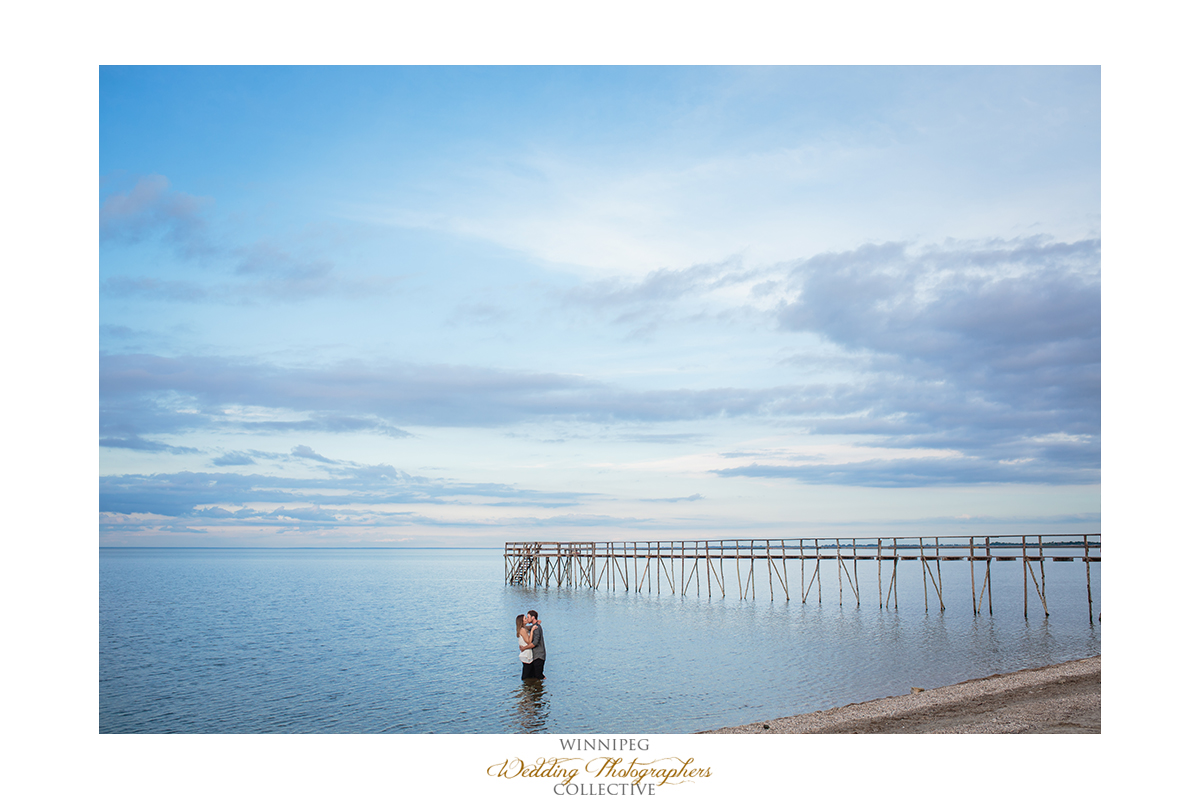 Winnipeg beach engagement photos