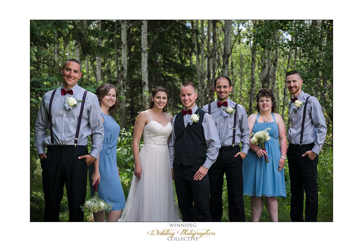 wedding bridal party photo in Winnipeg