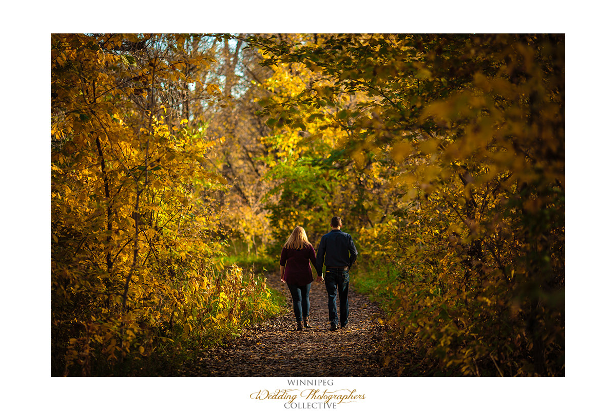 Fall engagement photos in Winnipeg