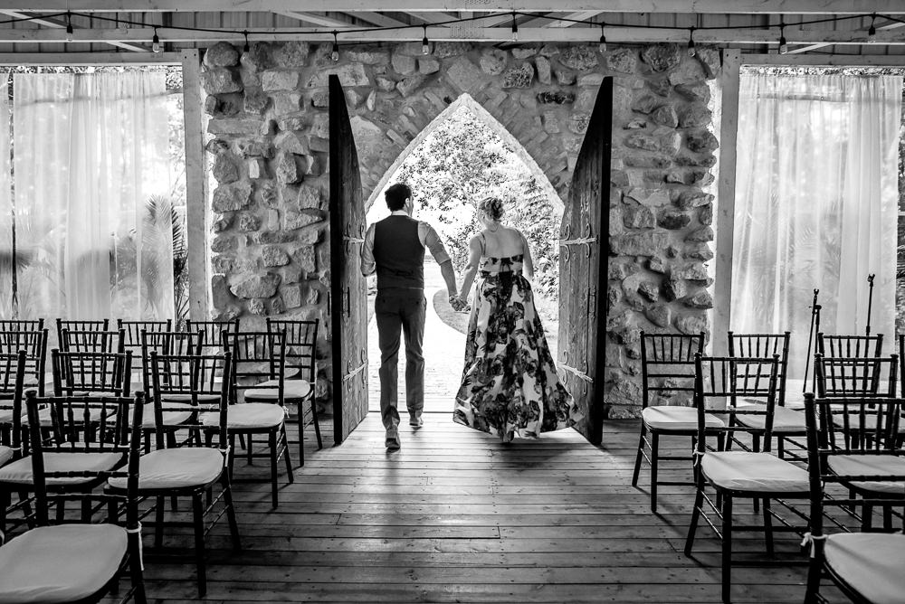 Intimate wedding at Cielo's Garden Manitoba