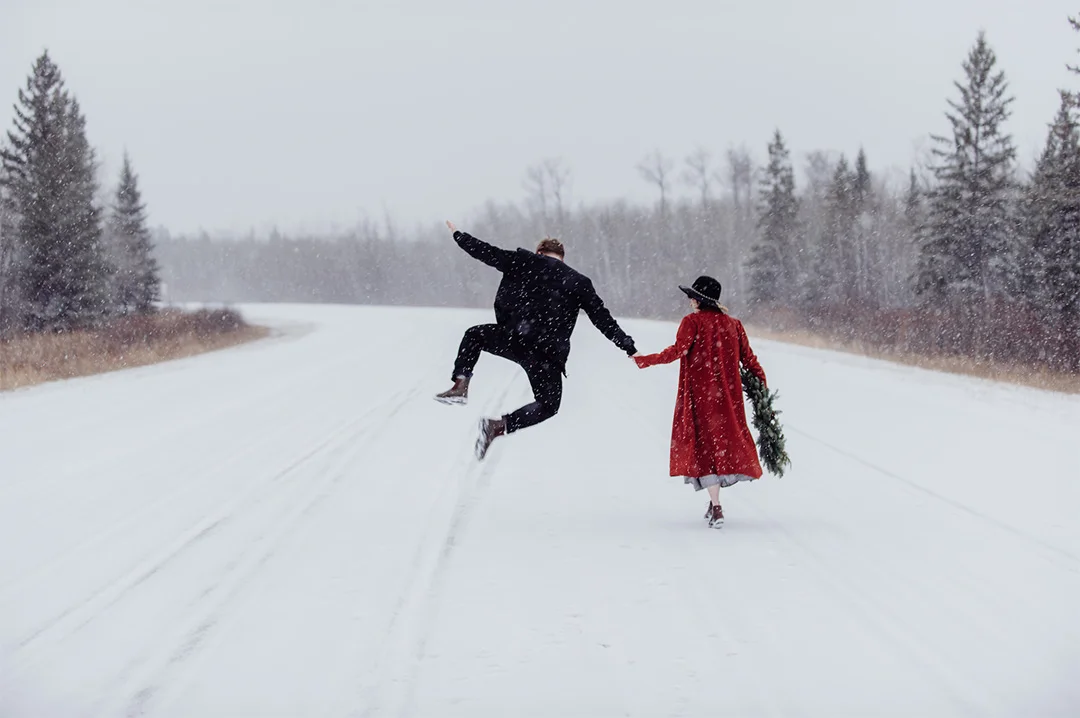 Winter Couple’s Session Photo by Jensen