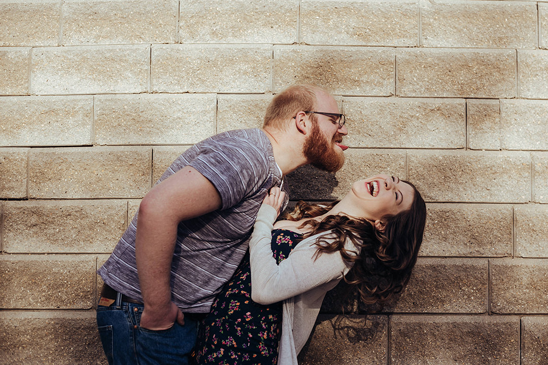 Engagement photos at the Forks Winnipeg