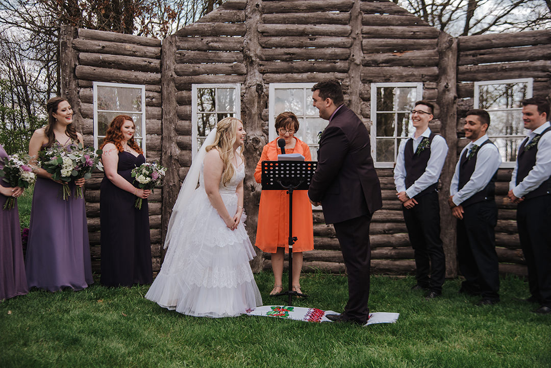 Winnipeg La Lune outdoor wedding venue ceremony