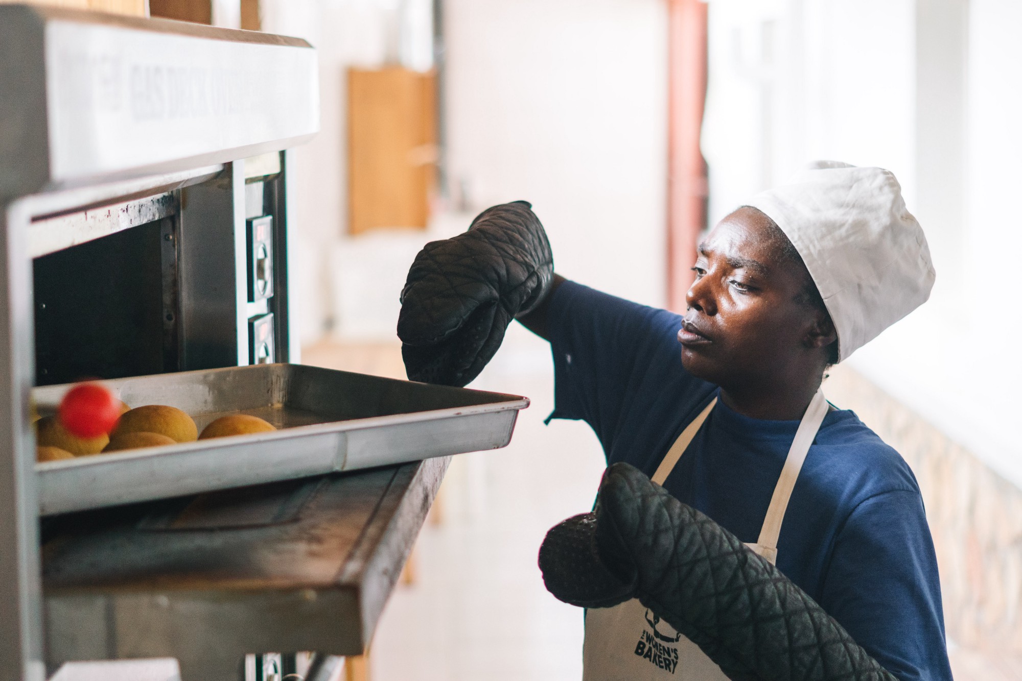 Baker from the Kigali Bakery
