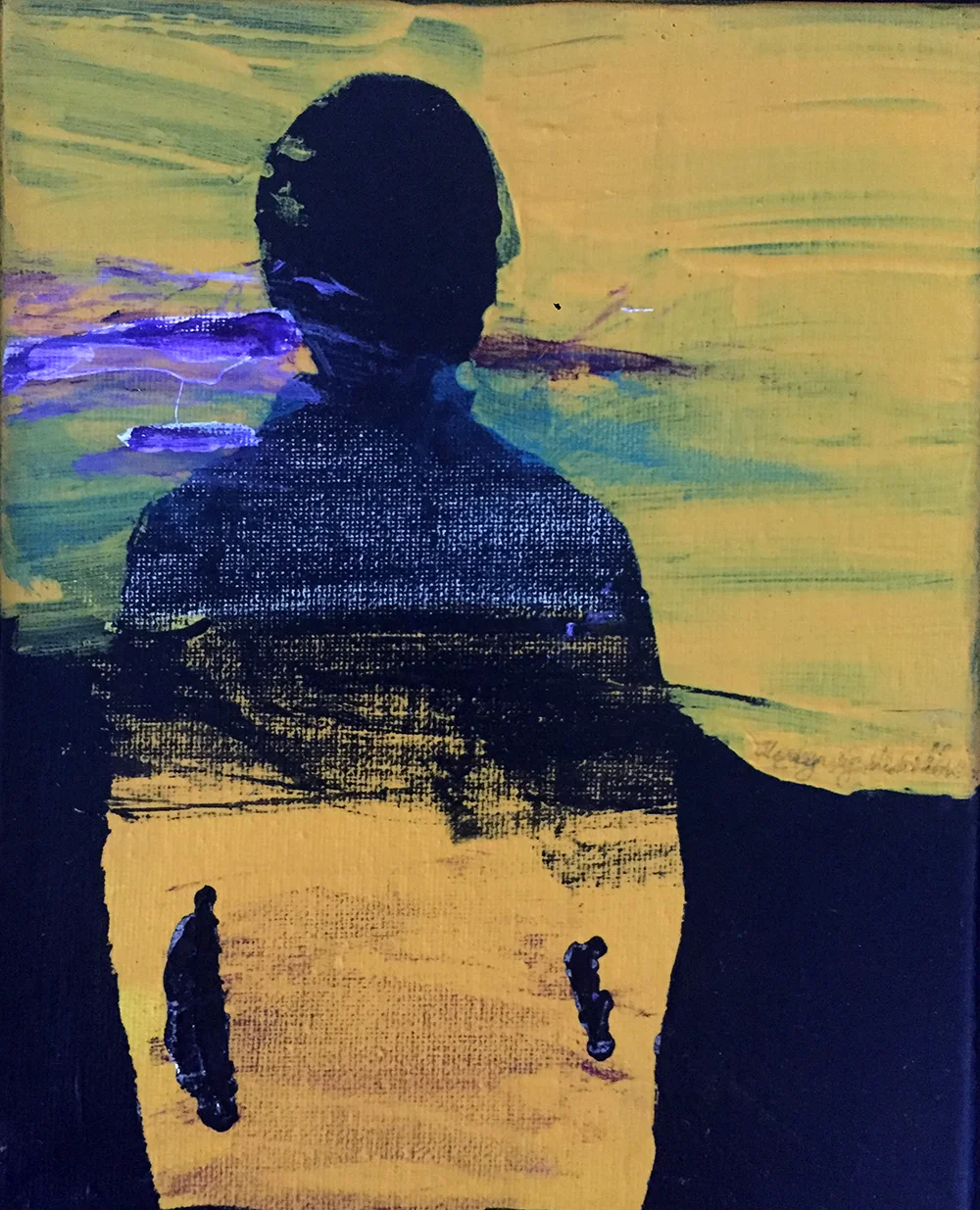 terry vermillion, yellow sweater