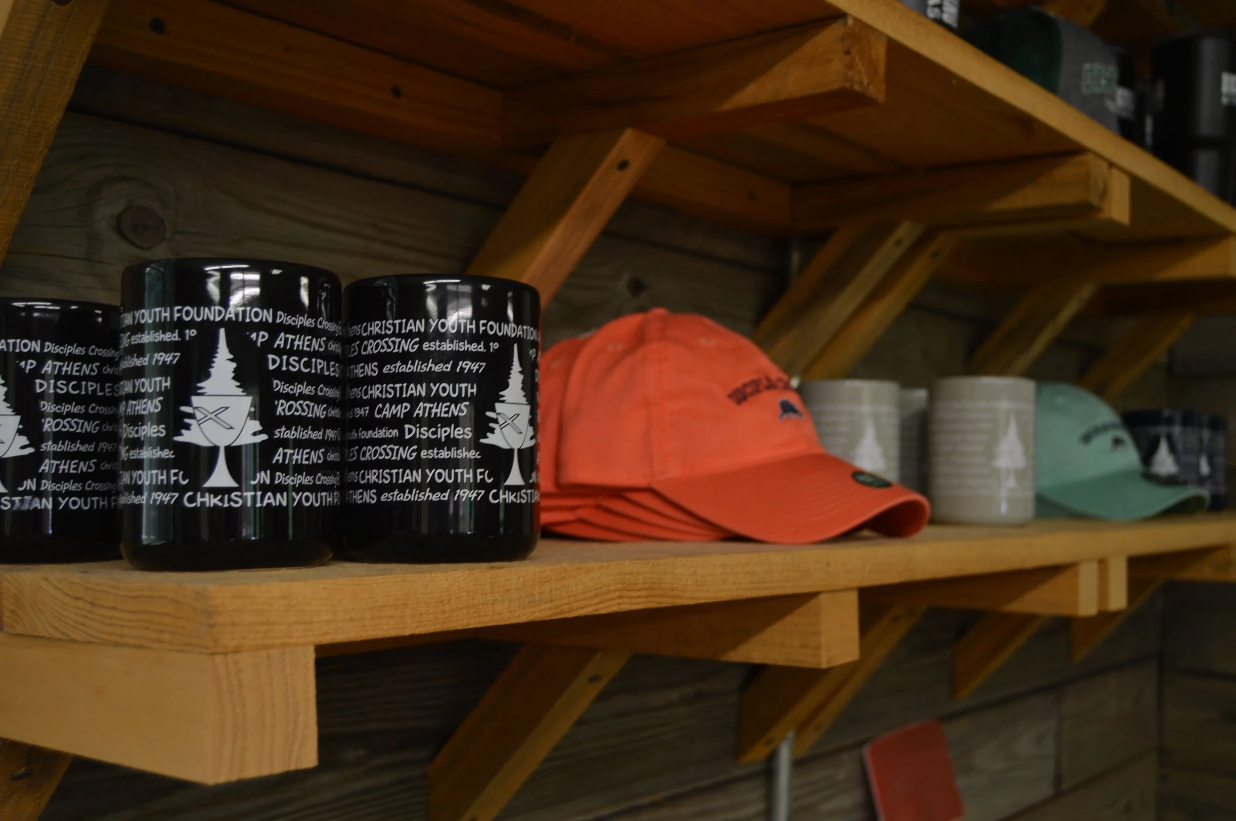 Large Coffee Mugs: $8 Mint/Coral Hats: $20