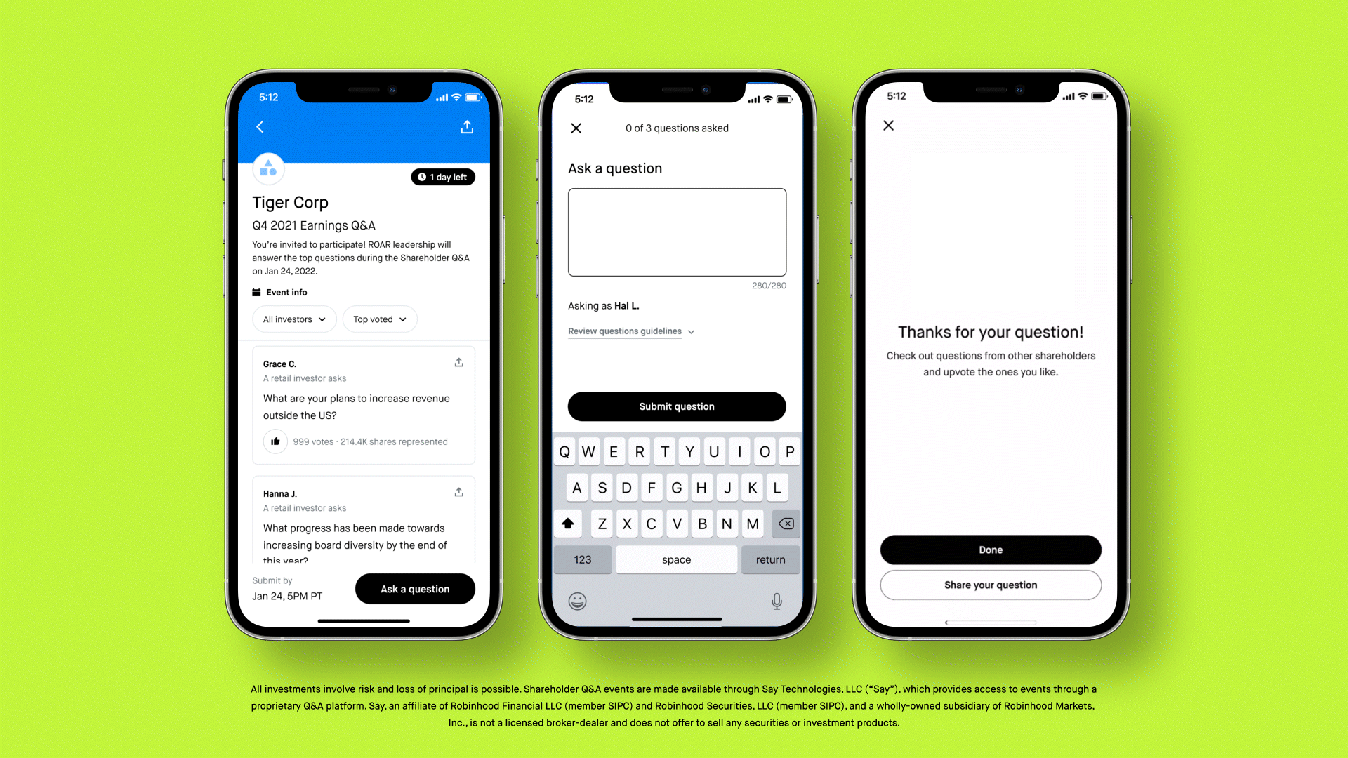 Robinhood And Say Empower A New Generation Of Owners Under The Hood