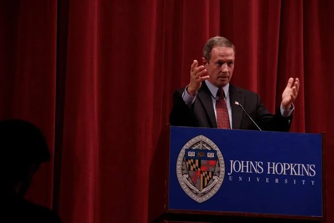 Maryland Governor Martin O'Malley speaking to the crowd during out 2014 Symposium