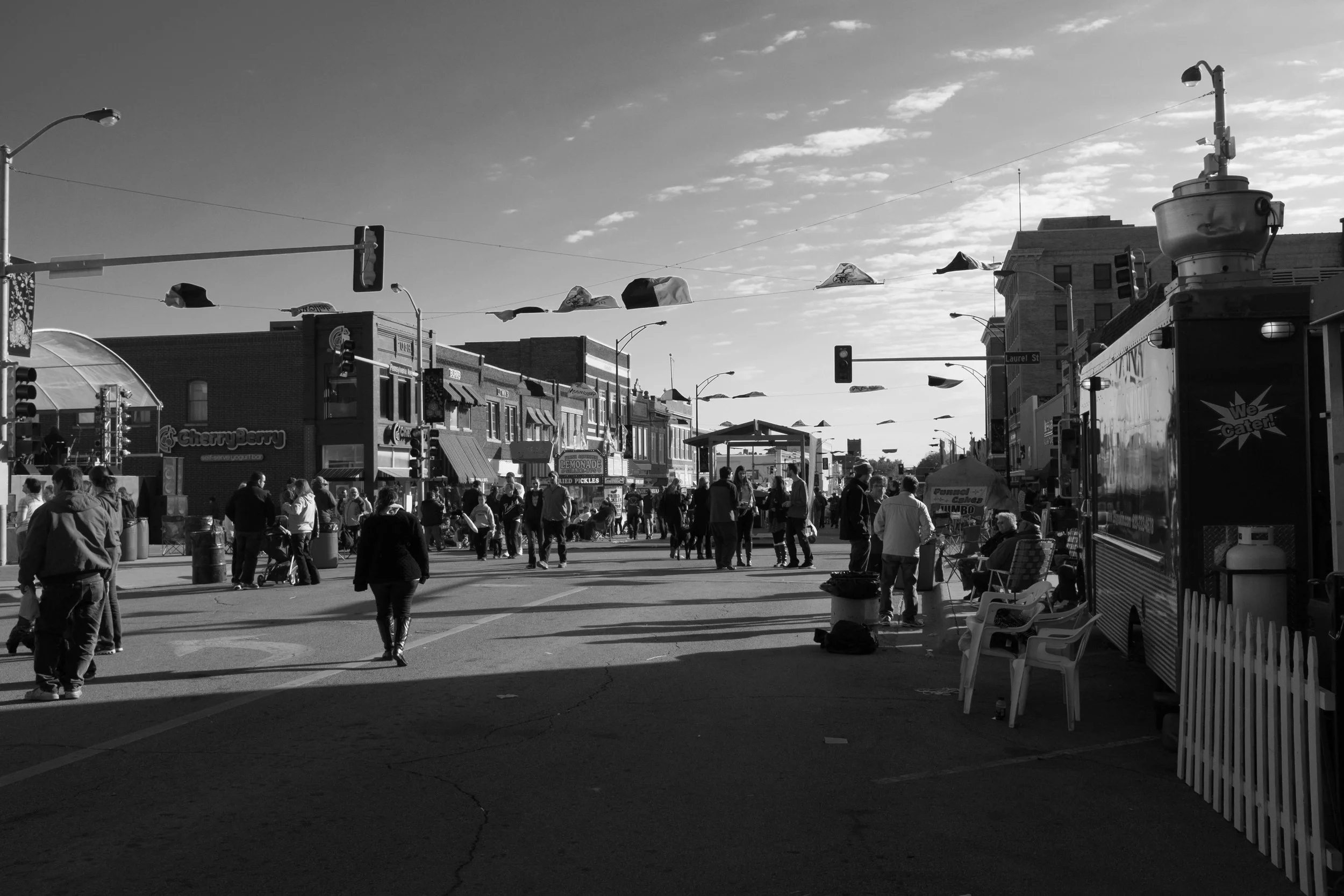 My first view walking up Penn Ave. in Independence. 