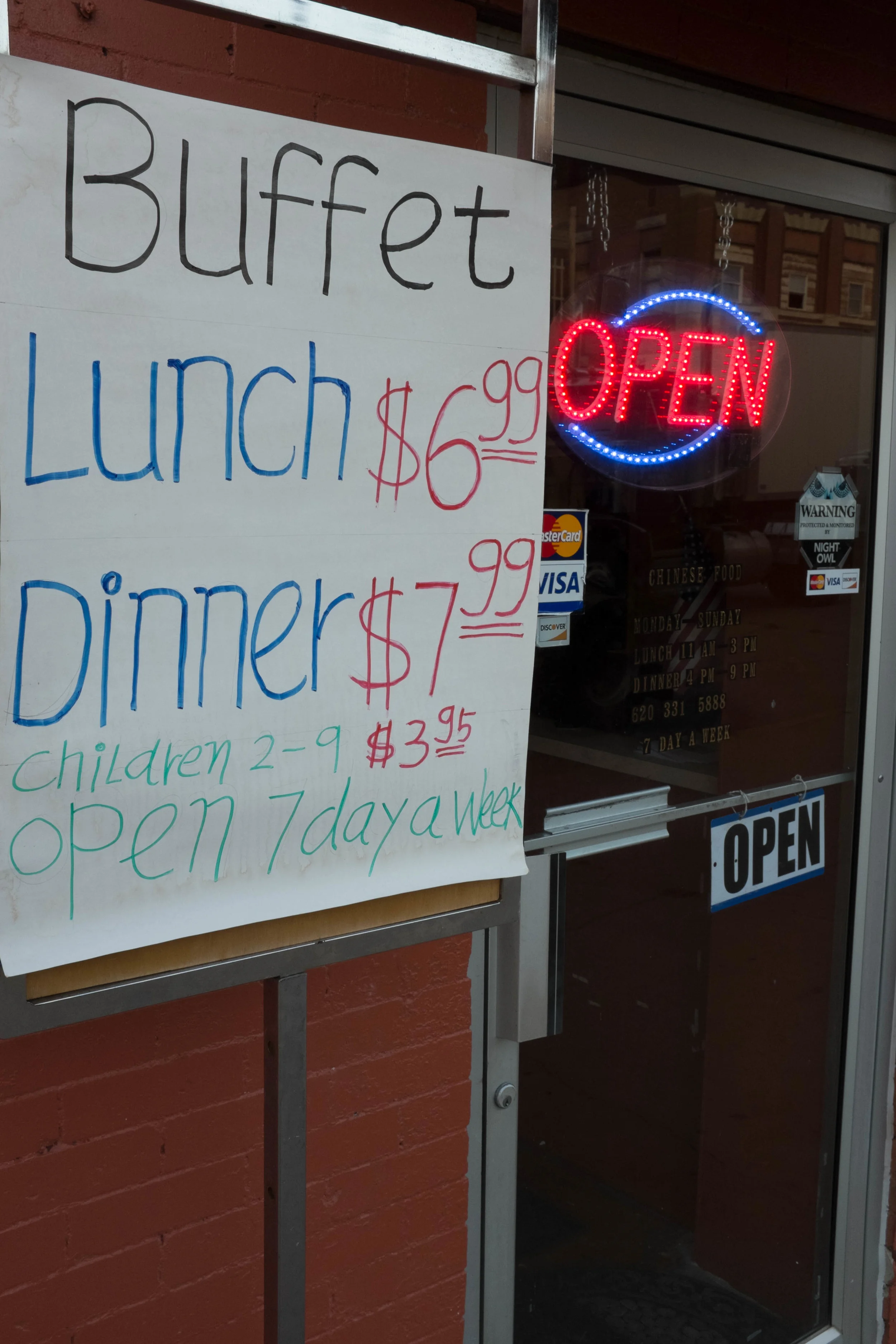 No matter how small the town, or how rural the place it is in... there is always a Chinese buffet for under 8 bucks.
