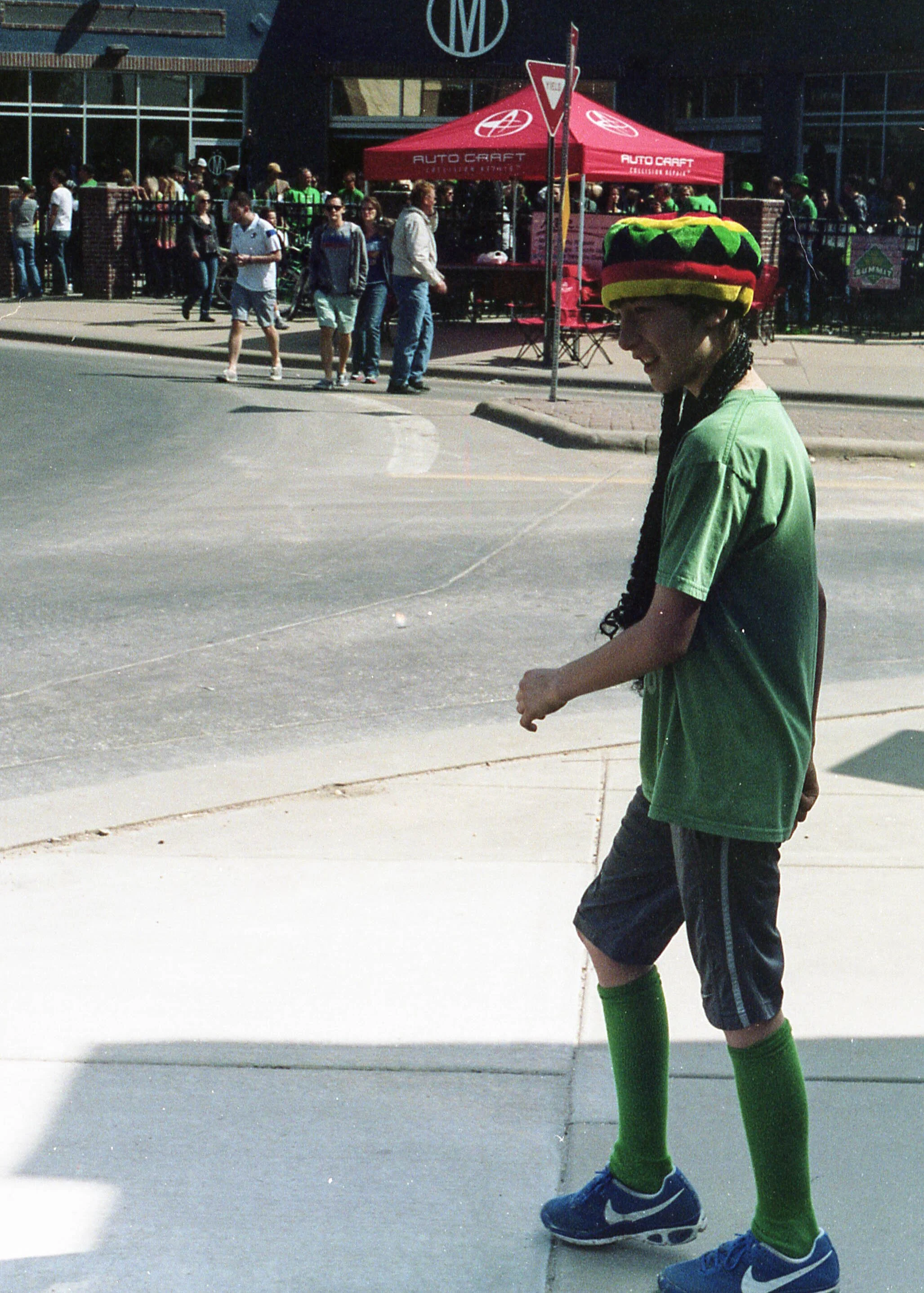 The Rasta-Irish were represented well at the st. Patty's Day parade.