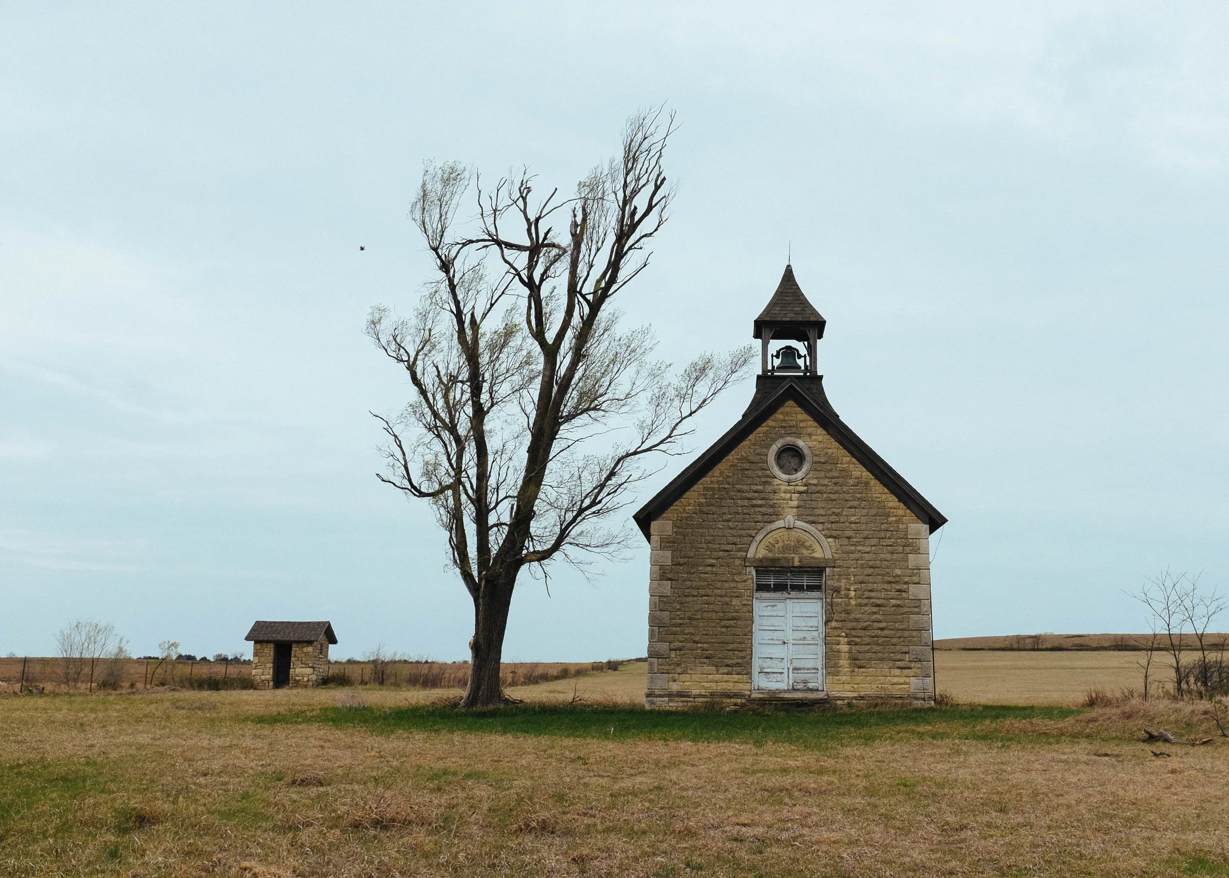 One room school house outside of Florence, Kansas.