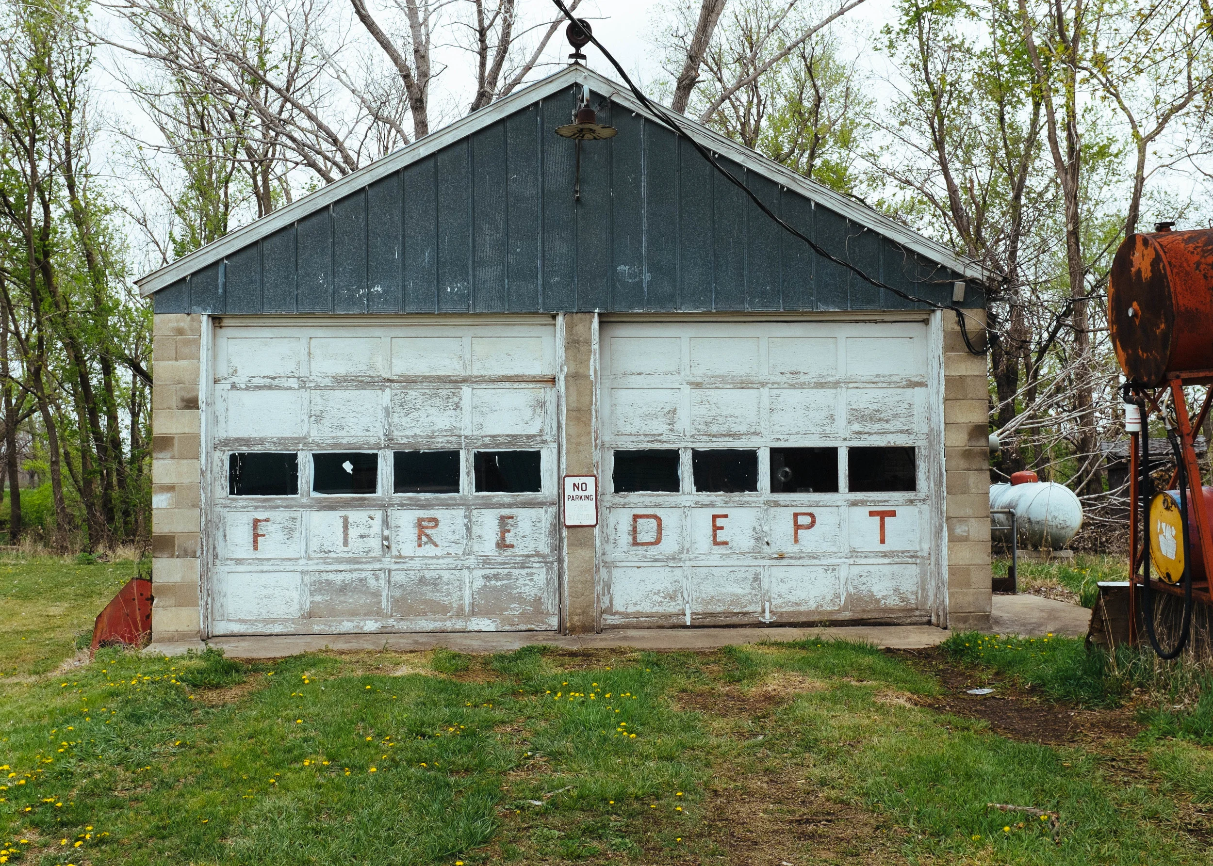 Cedar Point, Kansas fire station.