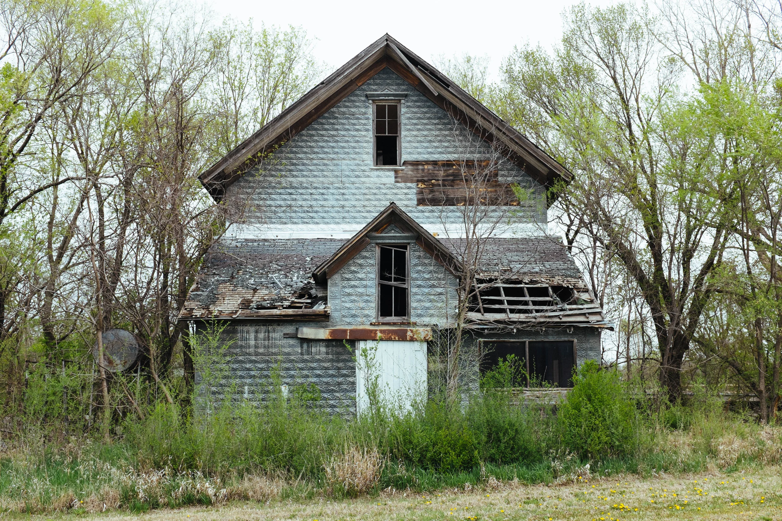 The street side of the Schriver Flour Mill in Cedar point.