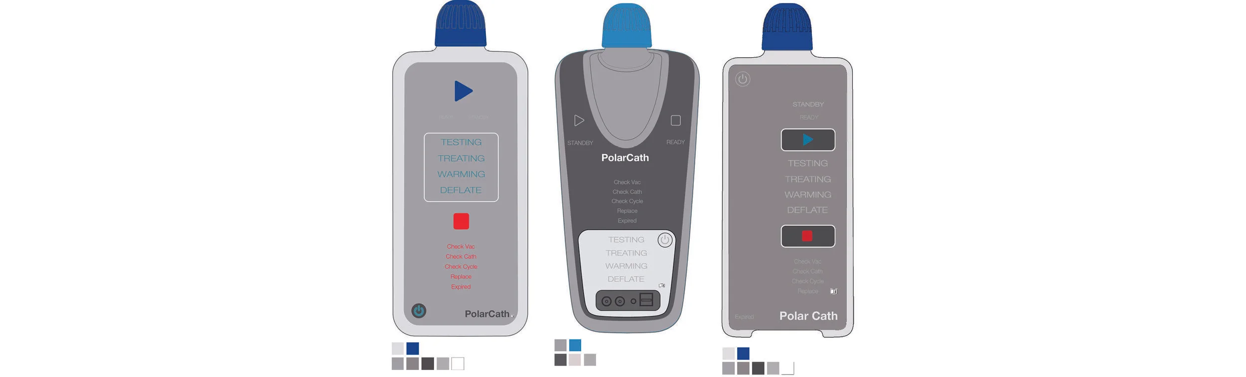  The height of the product, color, sound, and size were a few of our not so subtle design touches to ensure these details screamed out when product process cycles were changing.  