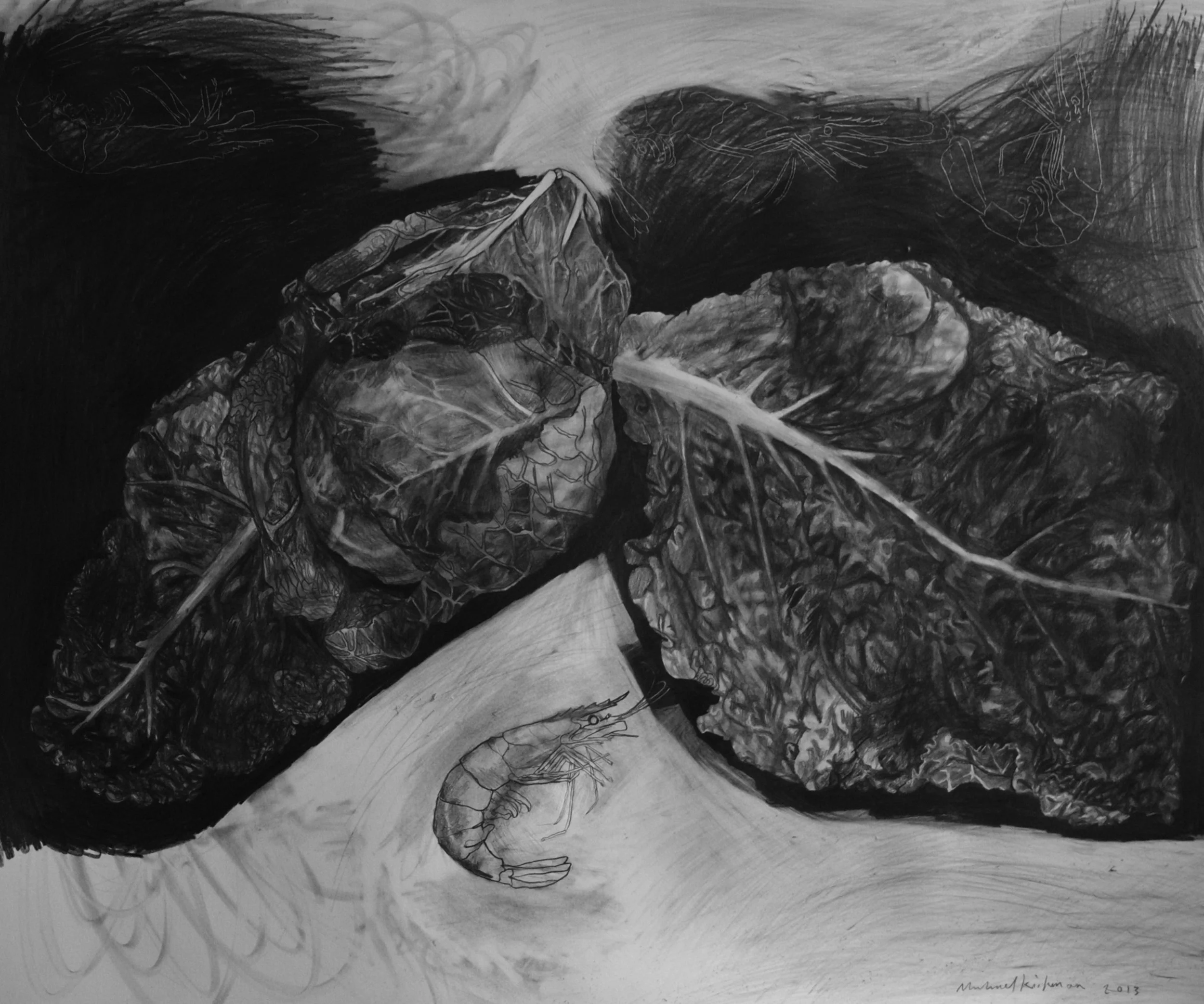 'Savoy' Pencil on Fabriano hp, 2013, 76 x 55cm SOLD