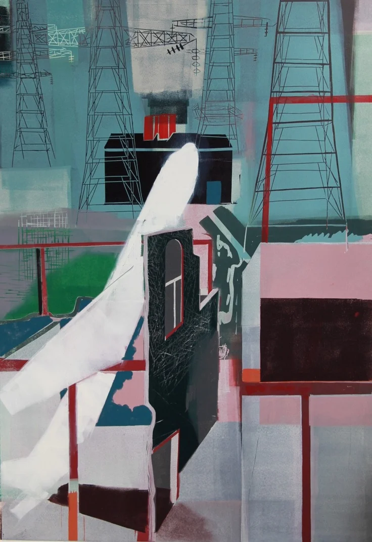 'Industry' Reduction Linocut, 2011 Printed on Somerset Satin paper Edition of 10, signed, 97x66cm £550.00