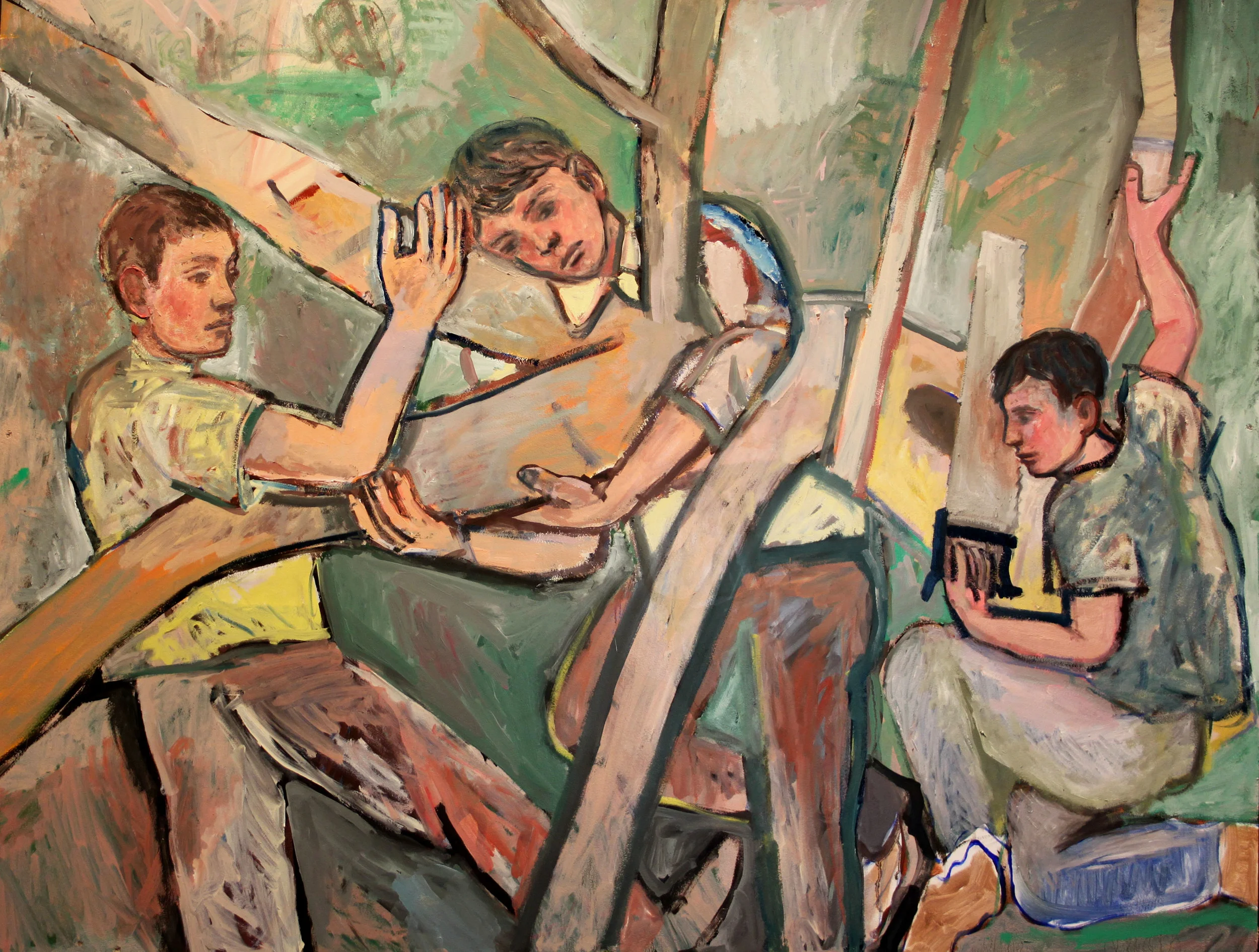 SOLD Oil on Board 970mm x 1240mm.