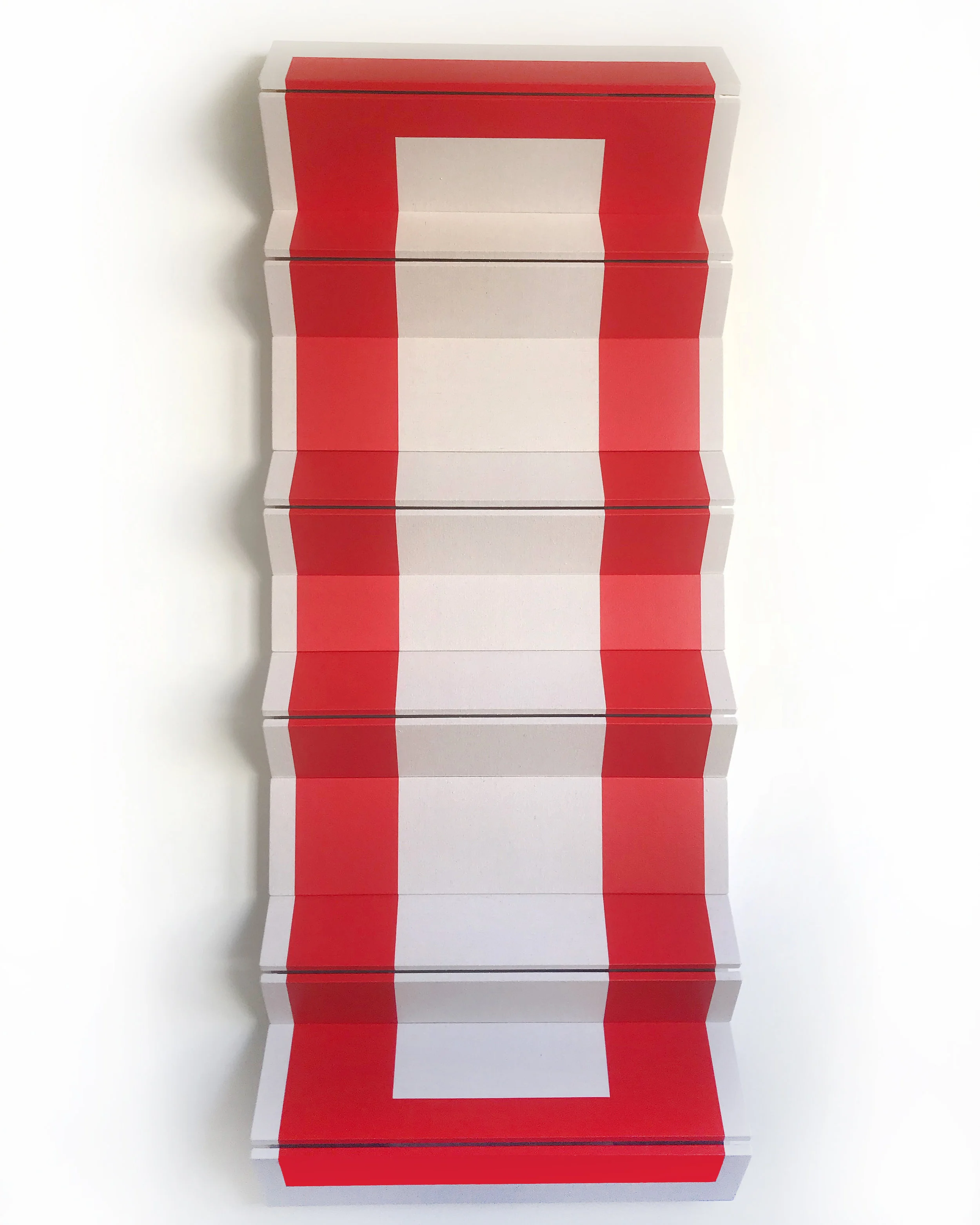 Untitled Red Stack - 90” x 36” x 9”