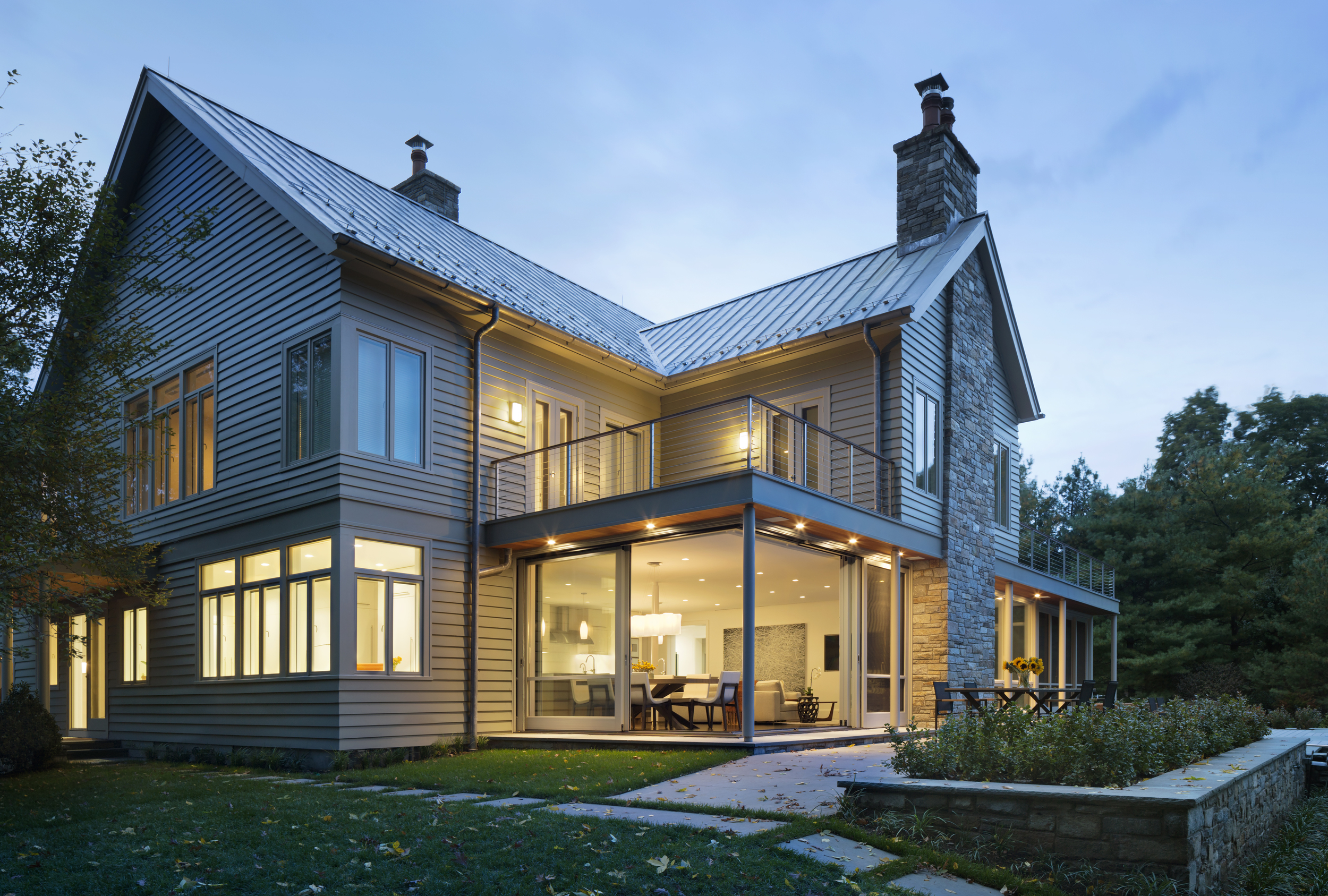 traditional new canaan gabled house in connecticut