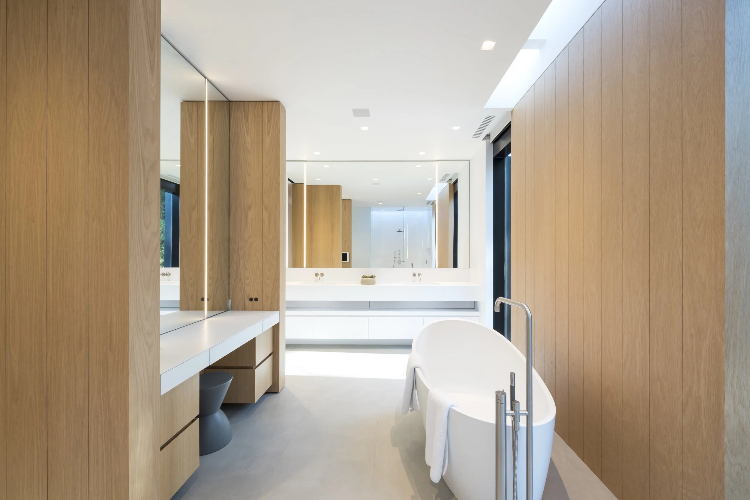 Private luxury custom master bathroom