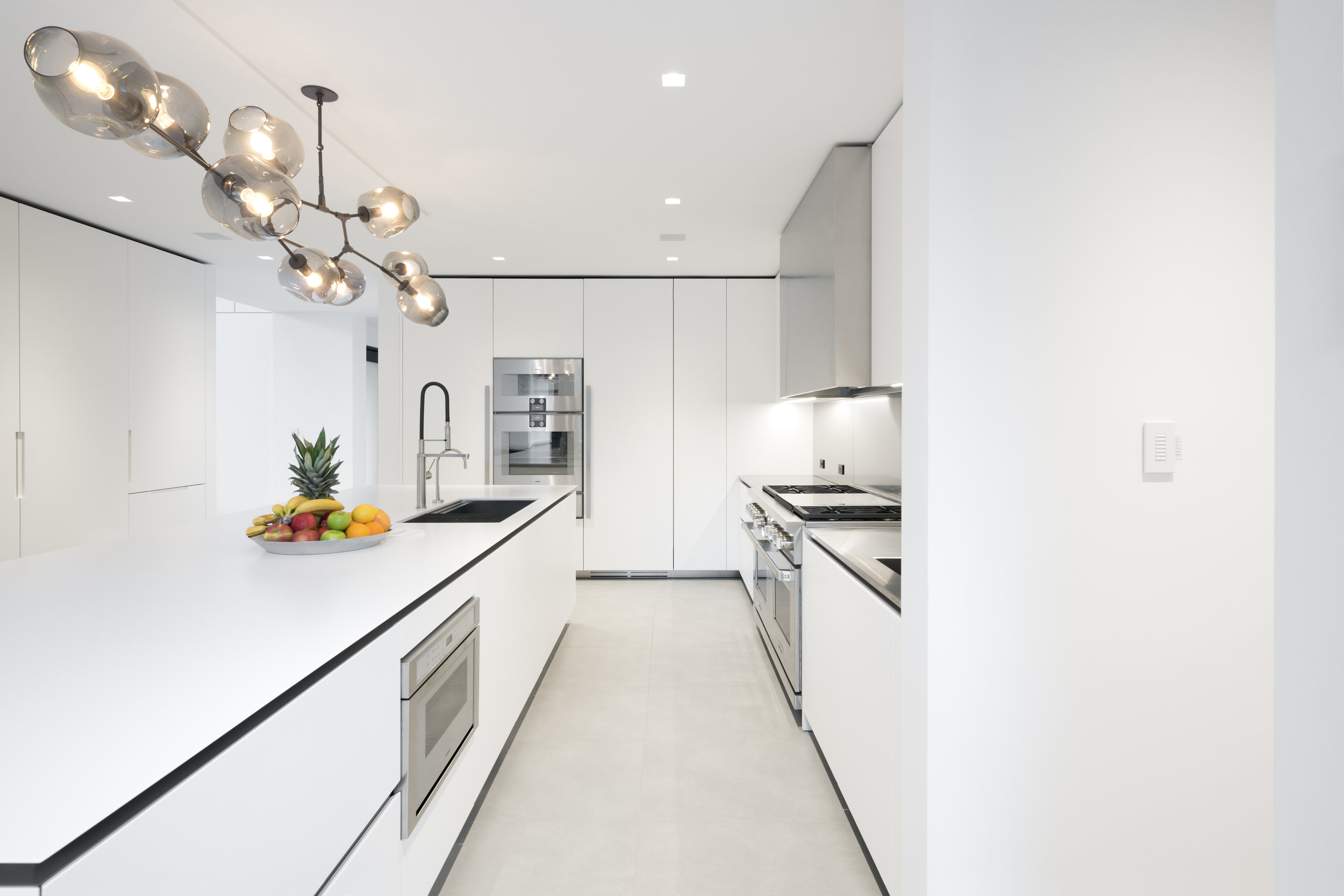 Beautiful white kitchen modern luxury home