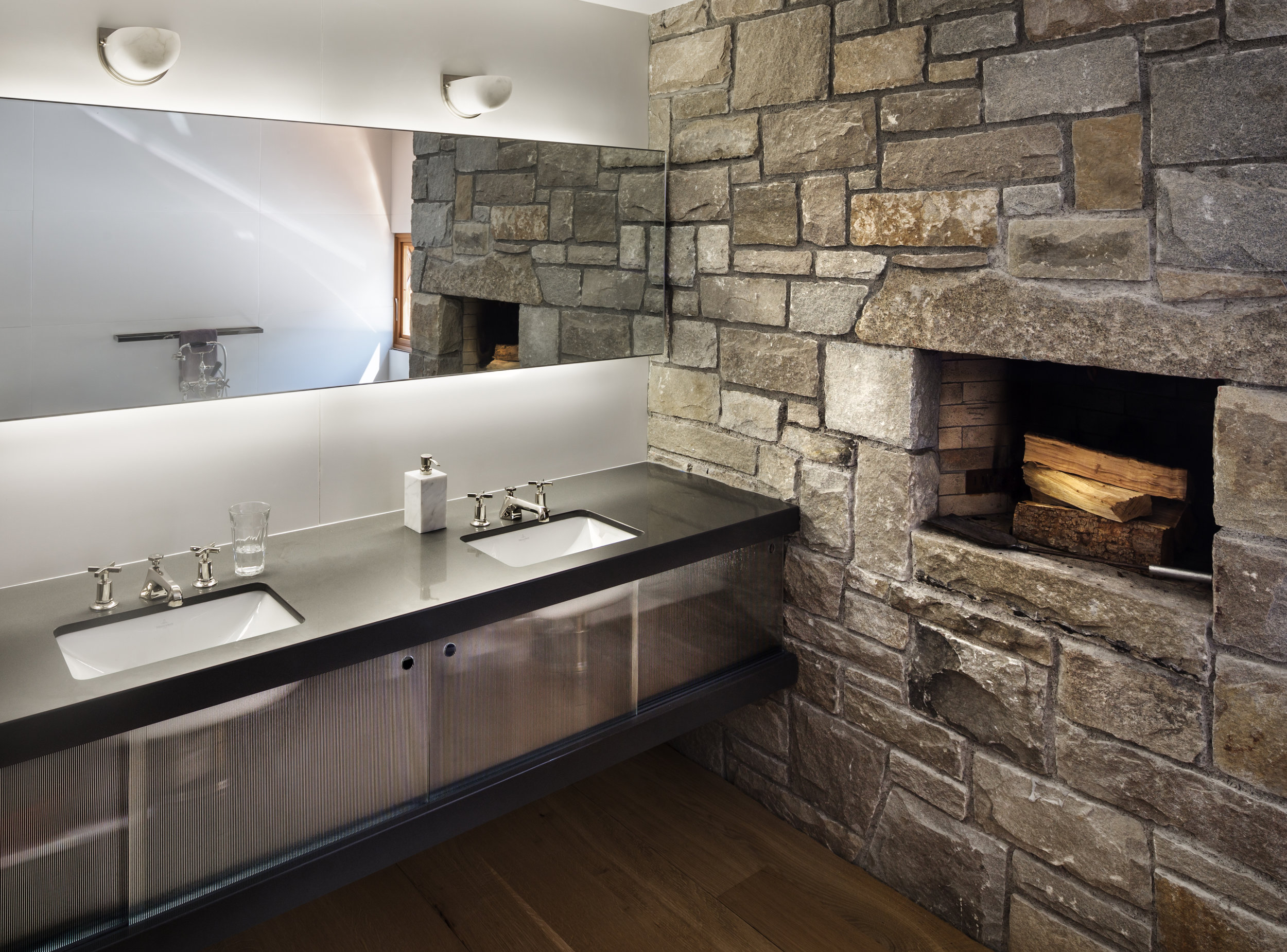 custom luxury stone bathroom