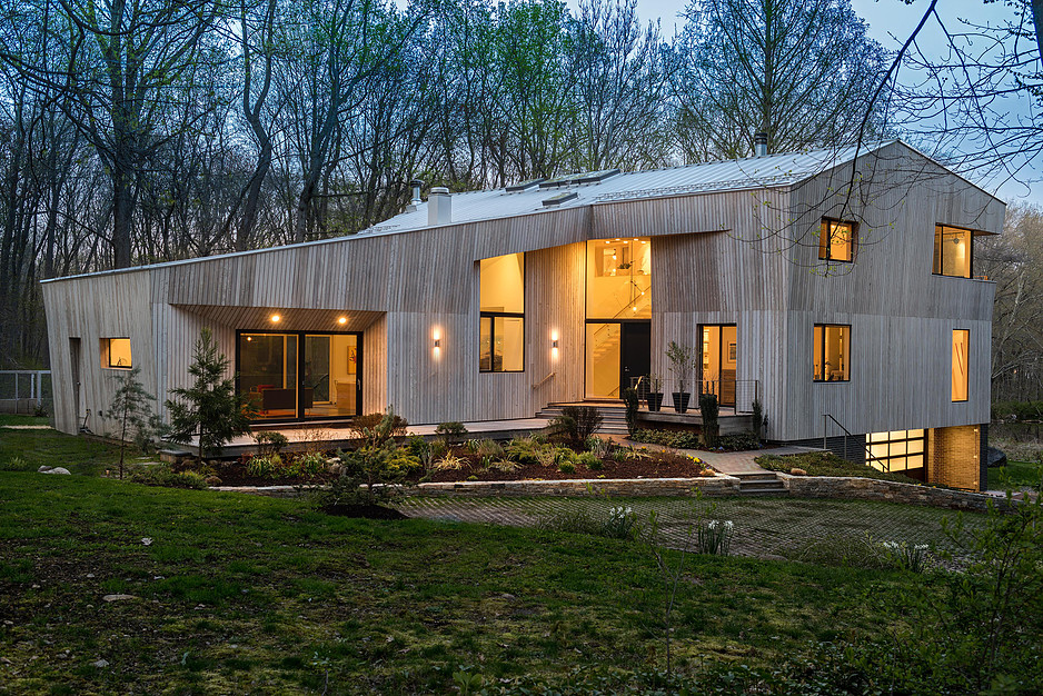 darien connecticut modern architecture geometric design